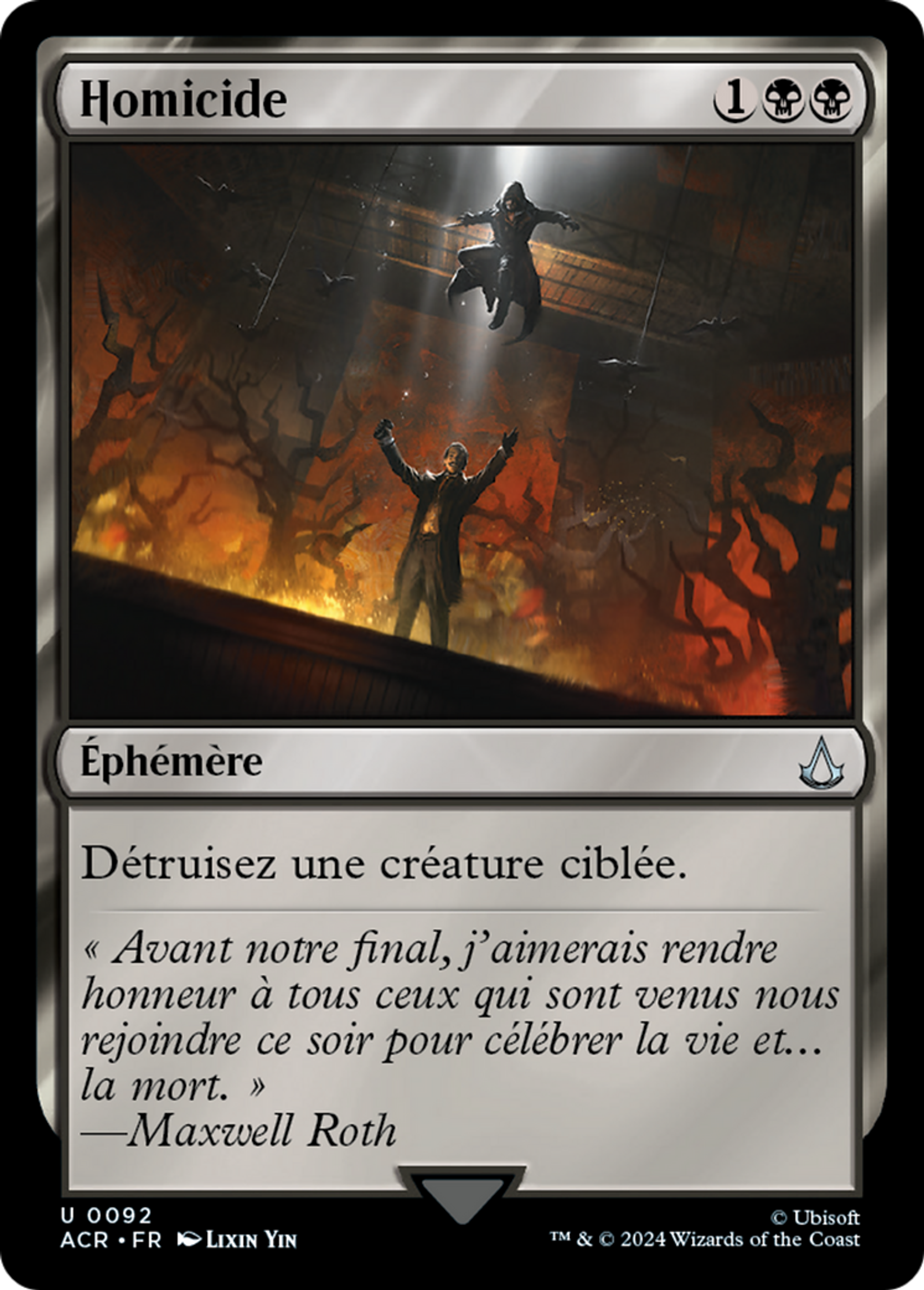 Homicide — Assassin's Creed — Magic: The Gathering