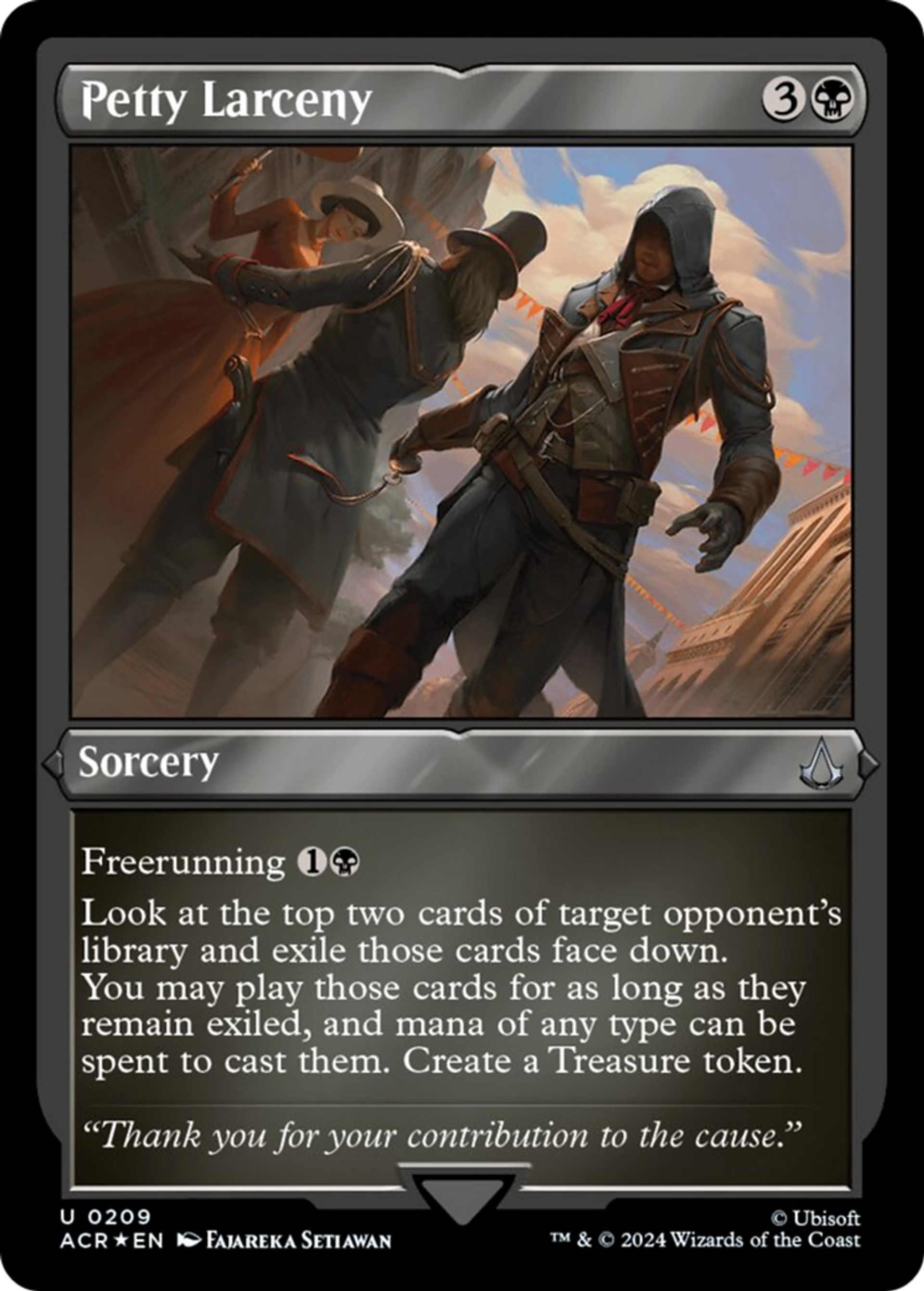 Menu larcin — Assassin's Creed — Magic: The Gathering