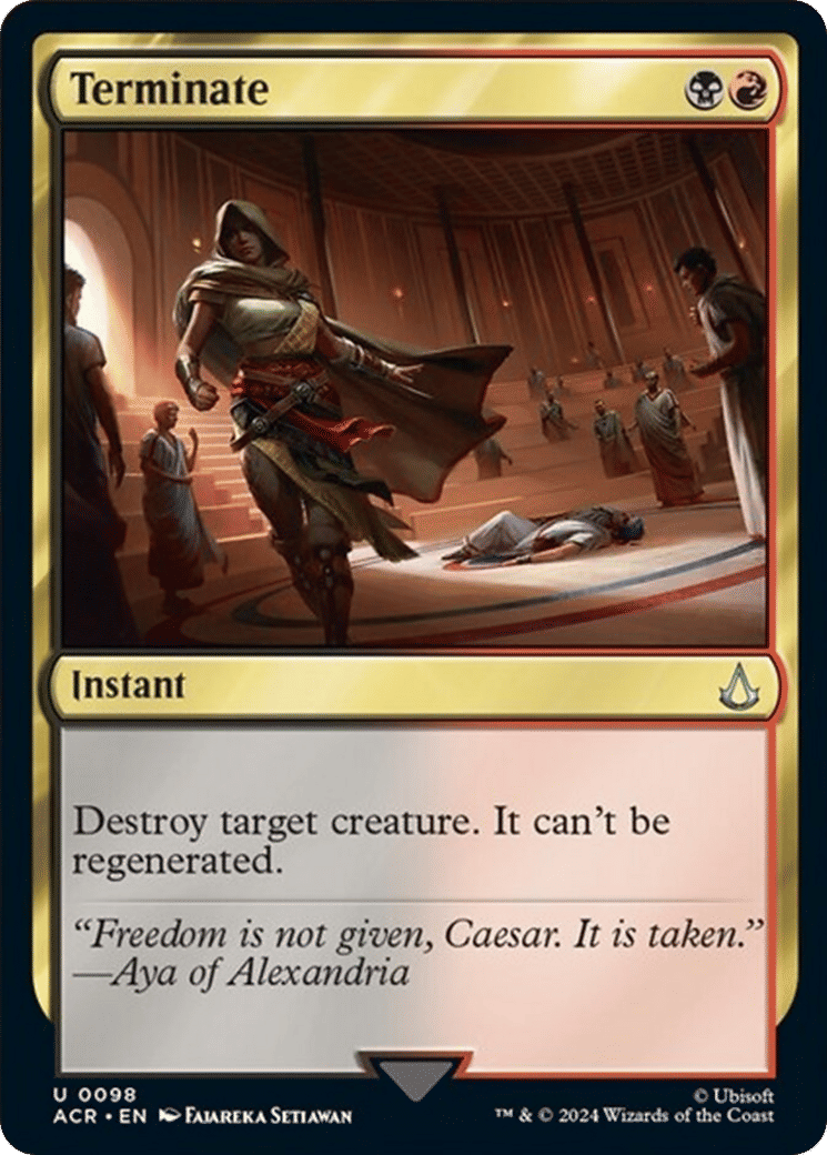 Terminate — Assassin's Creed — Magic: The Gathering
