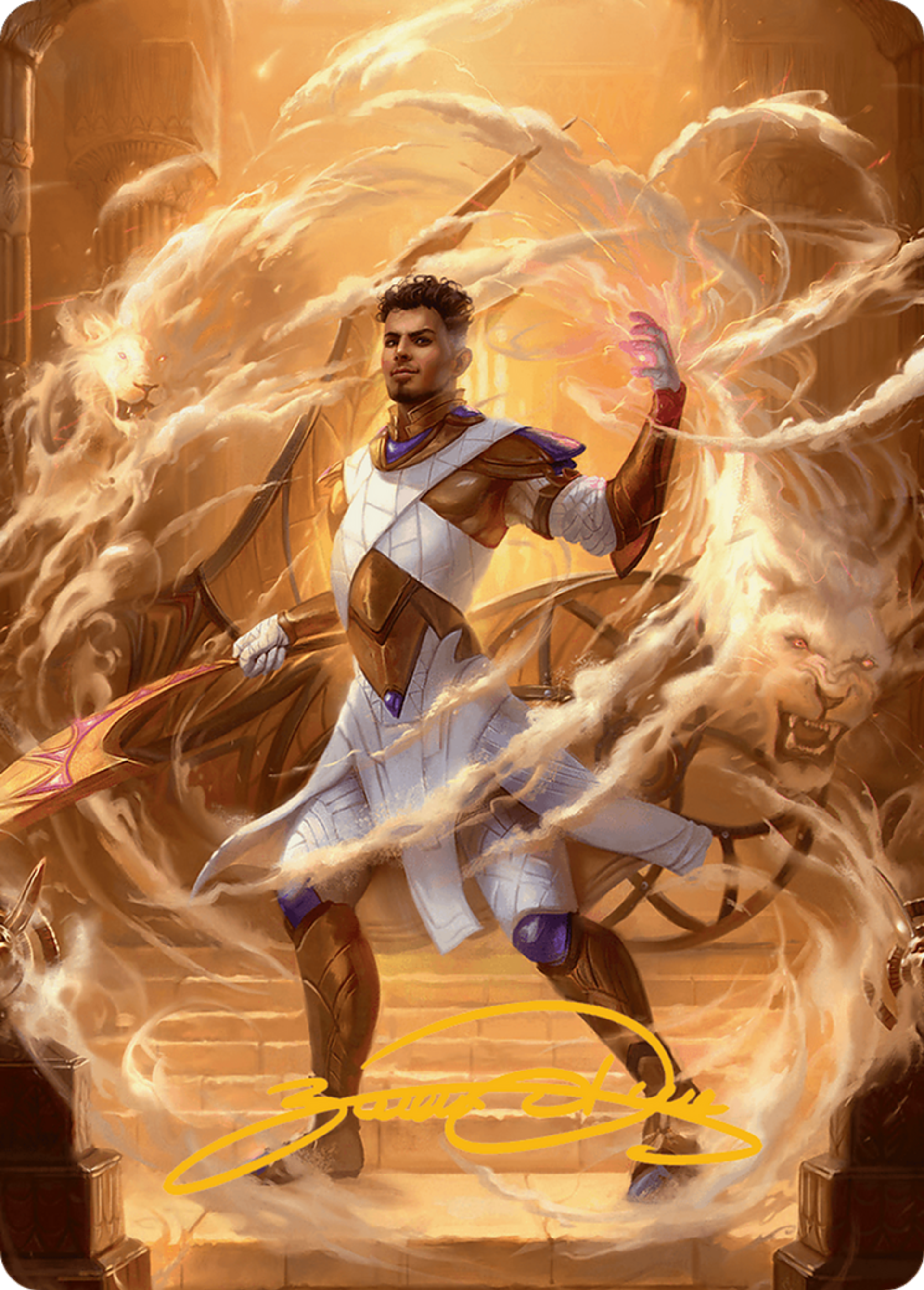 Basri, Tomorrow's Champion — Aetherdrift Art Series — Magic: The Gathering