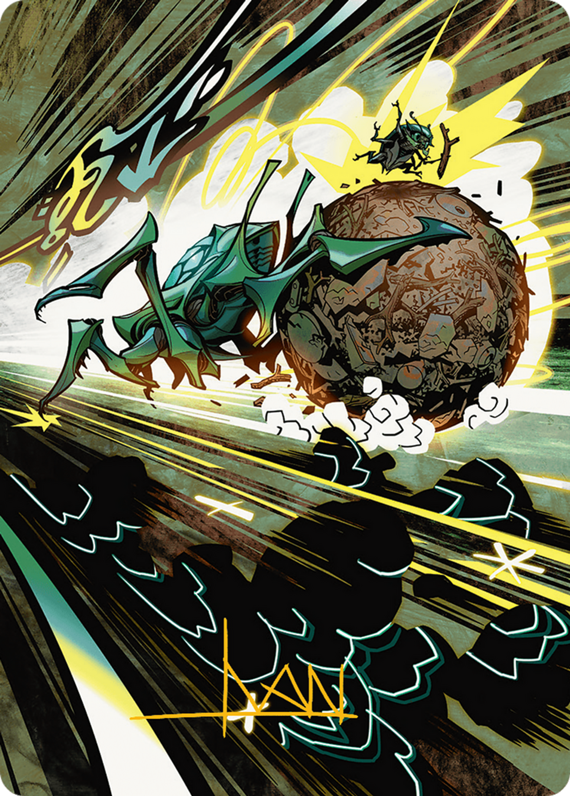 Debris Beetle — Aetherdrift Art Series — Magic: The Gathering