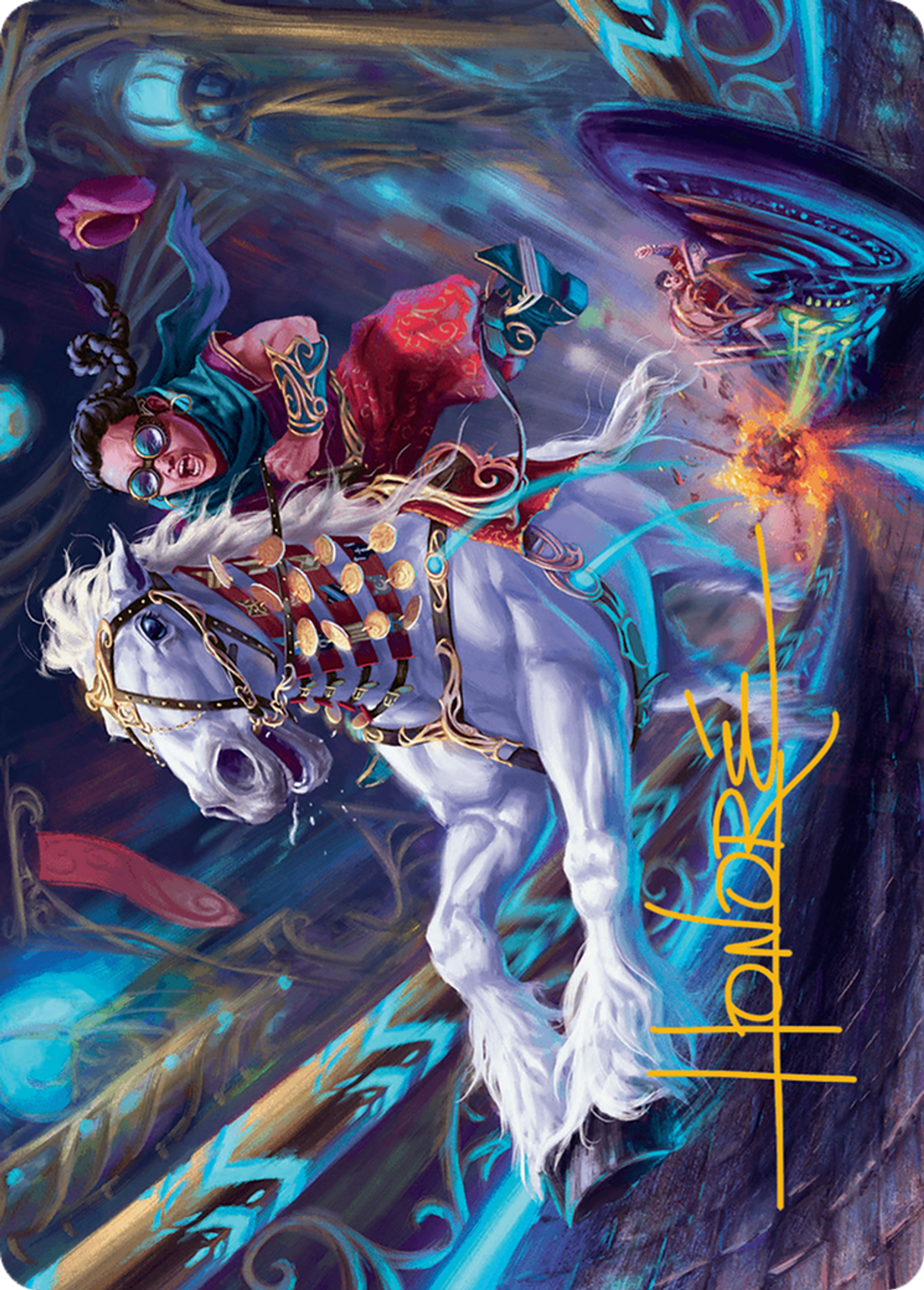 Gilded Ghoda — Aetherdrift Art Series — Magic: The Gathering