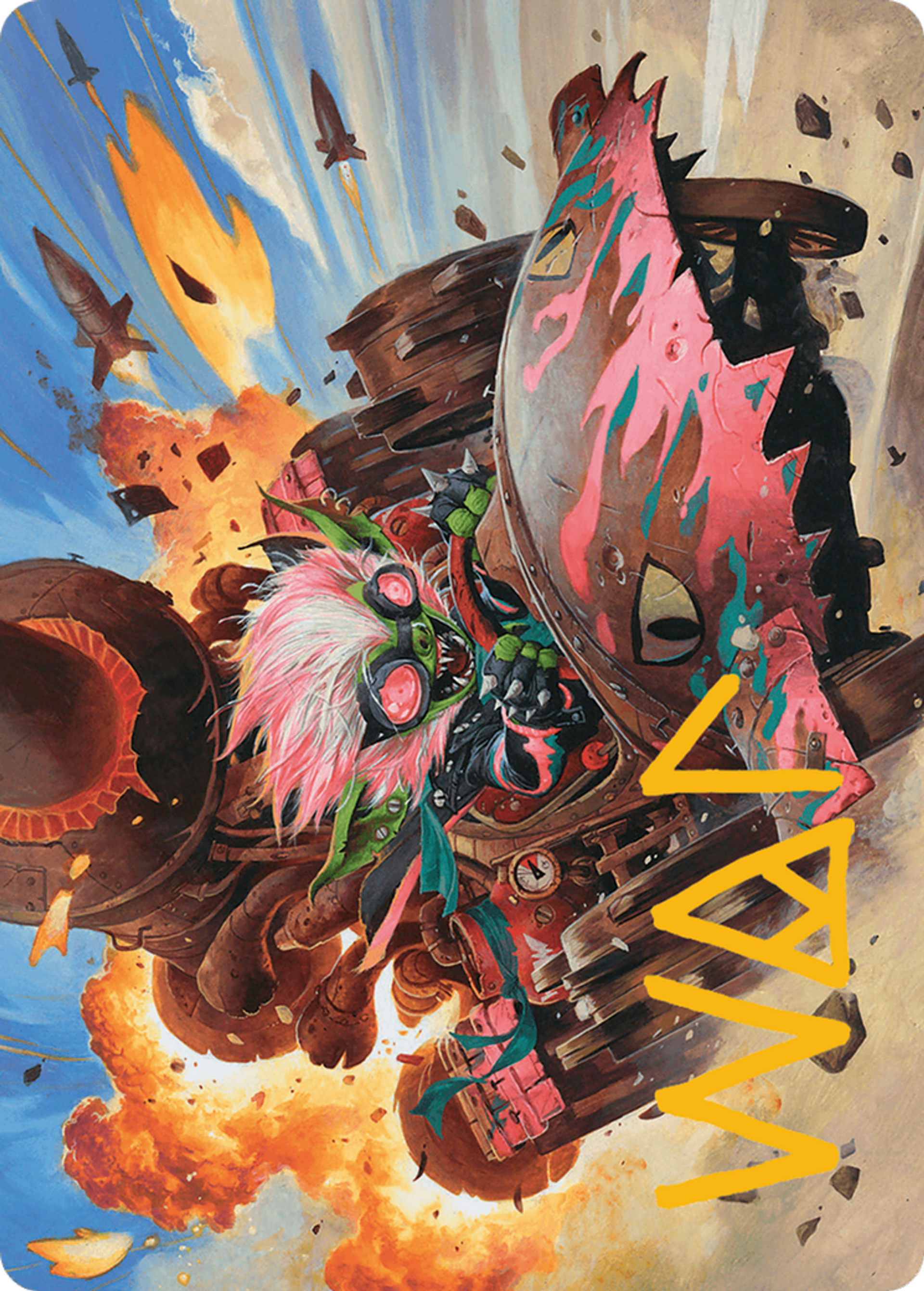 Redshift, Rocketeer Chief — Aetherdrift Art Series — Magic: The Gathering