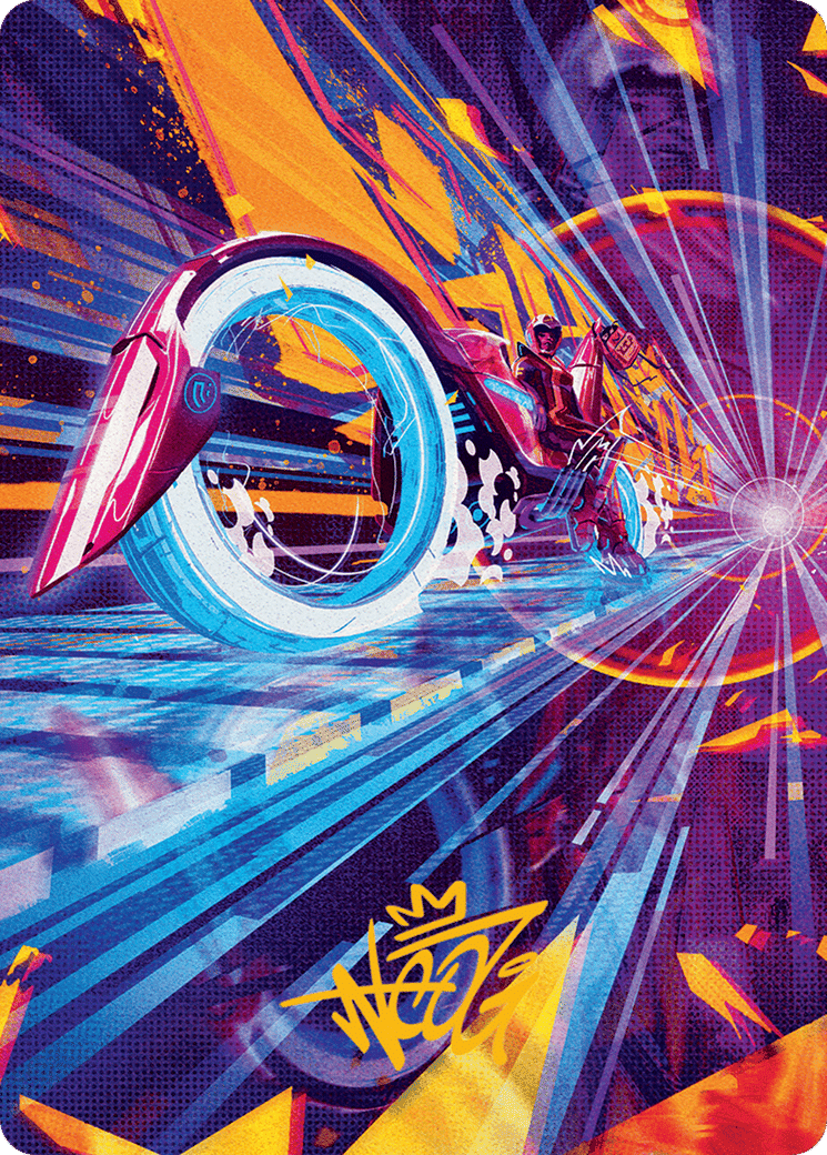 Spotcycle Scouter — Aetherdrift Art Series — Magic: The Gathering