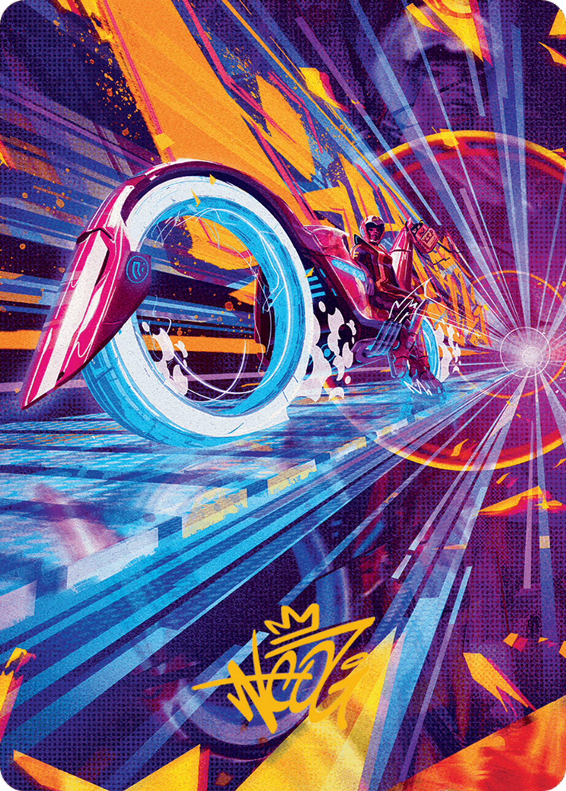 Spotcycle Scouter — Aetherdrift Art Series — Magic: The Gathering