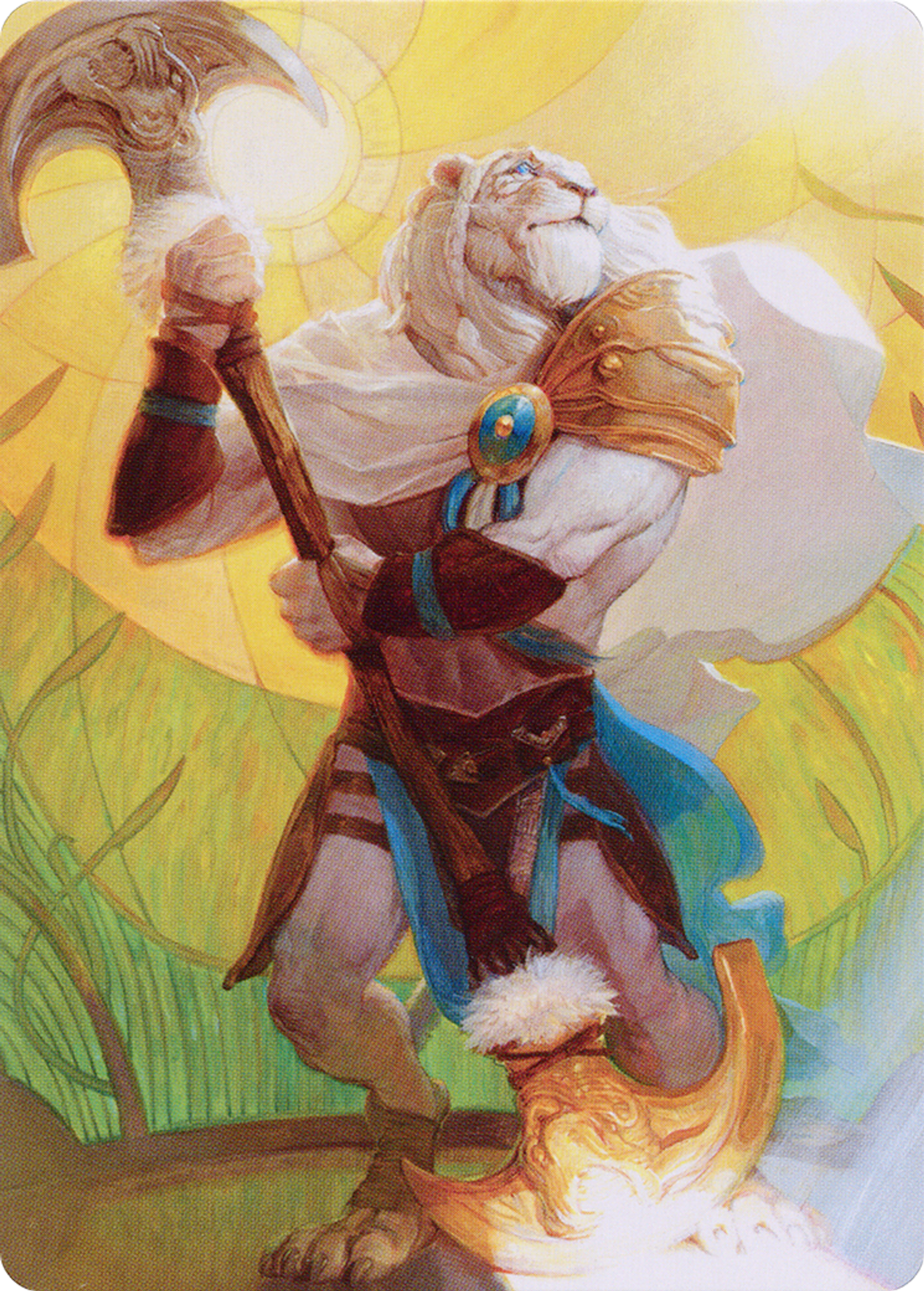 Ajani, Sleeper Agent — Dominaria United Art Series — Magic: The Gathering