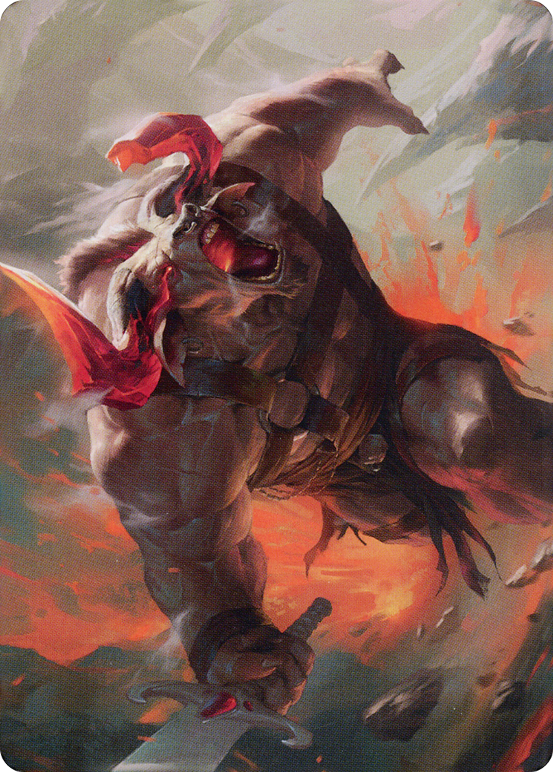 Furious Bellow — Dominaria United Art Series — Magic: The Gathering