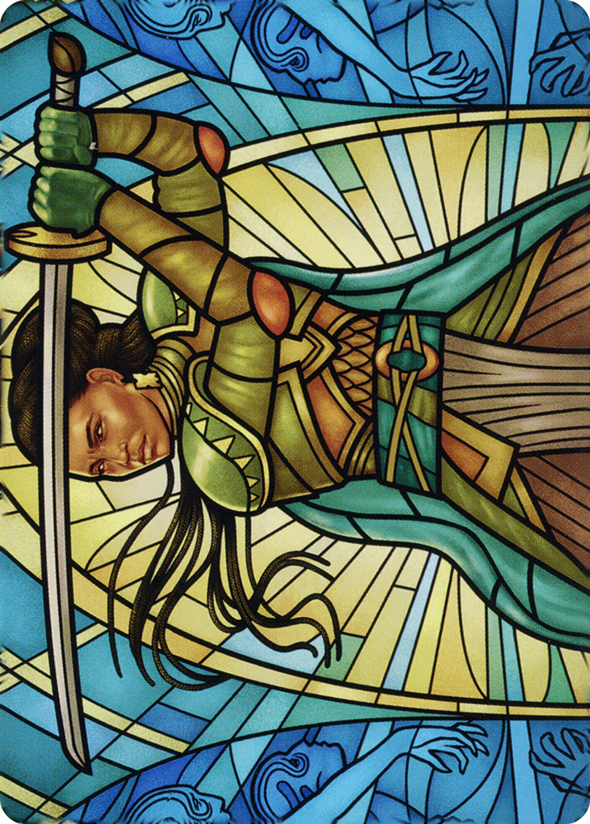 Shanna, Purifying Blade — Dominaria United Art Series — Magic: The Gathering