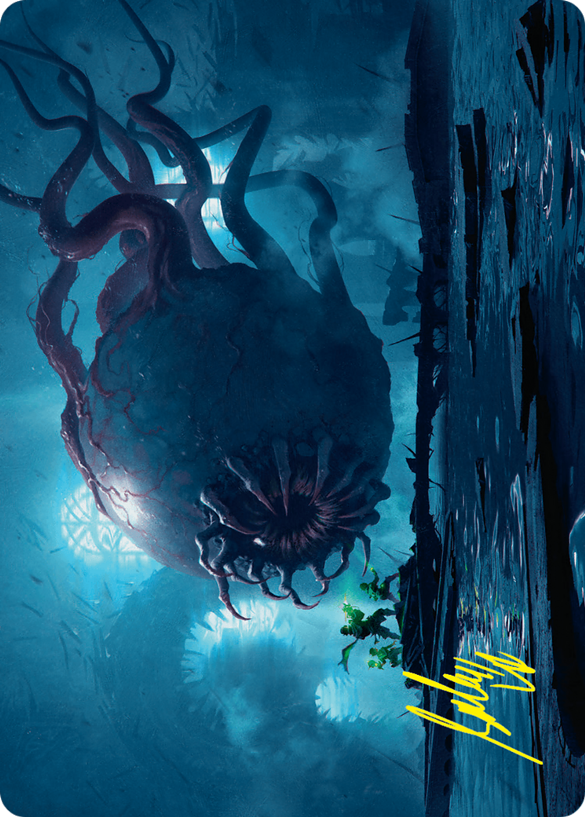Abhorrent Oculus — Duskmourn: House of Horror Art Series — Magic: The Gathering