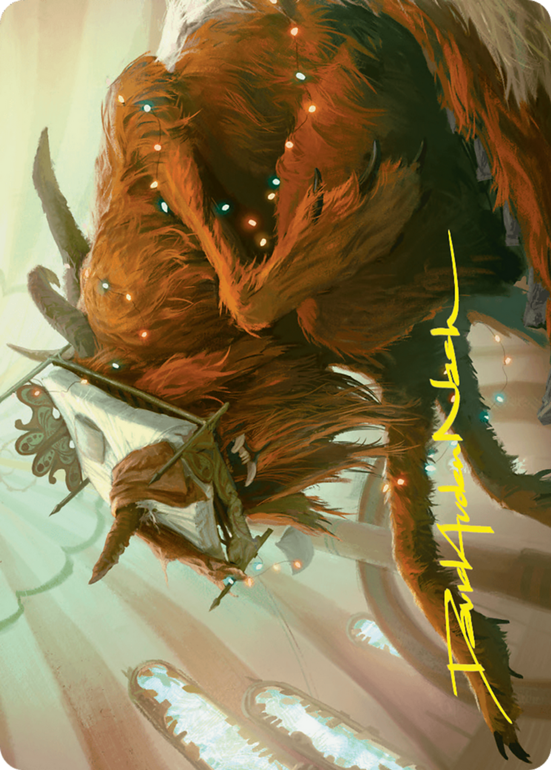 Bedhead Beastie — Duskmourn: House of Horror Art Series — Magic: The Gathering