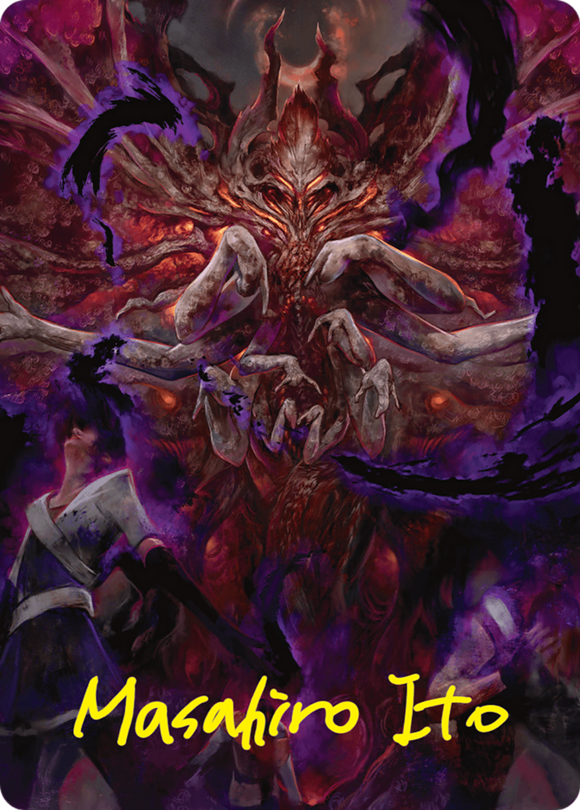 Damnation — Duskmourn: House of Horror Art Series — Magic: The Gathering