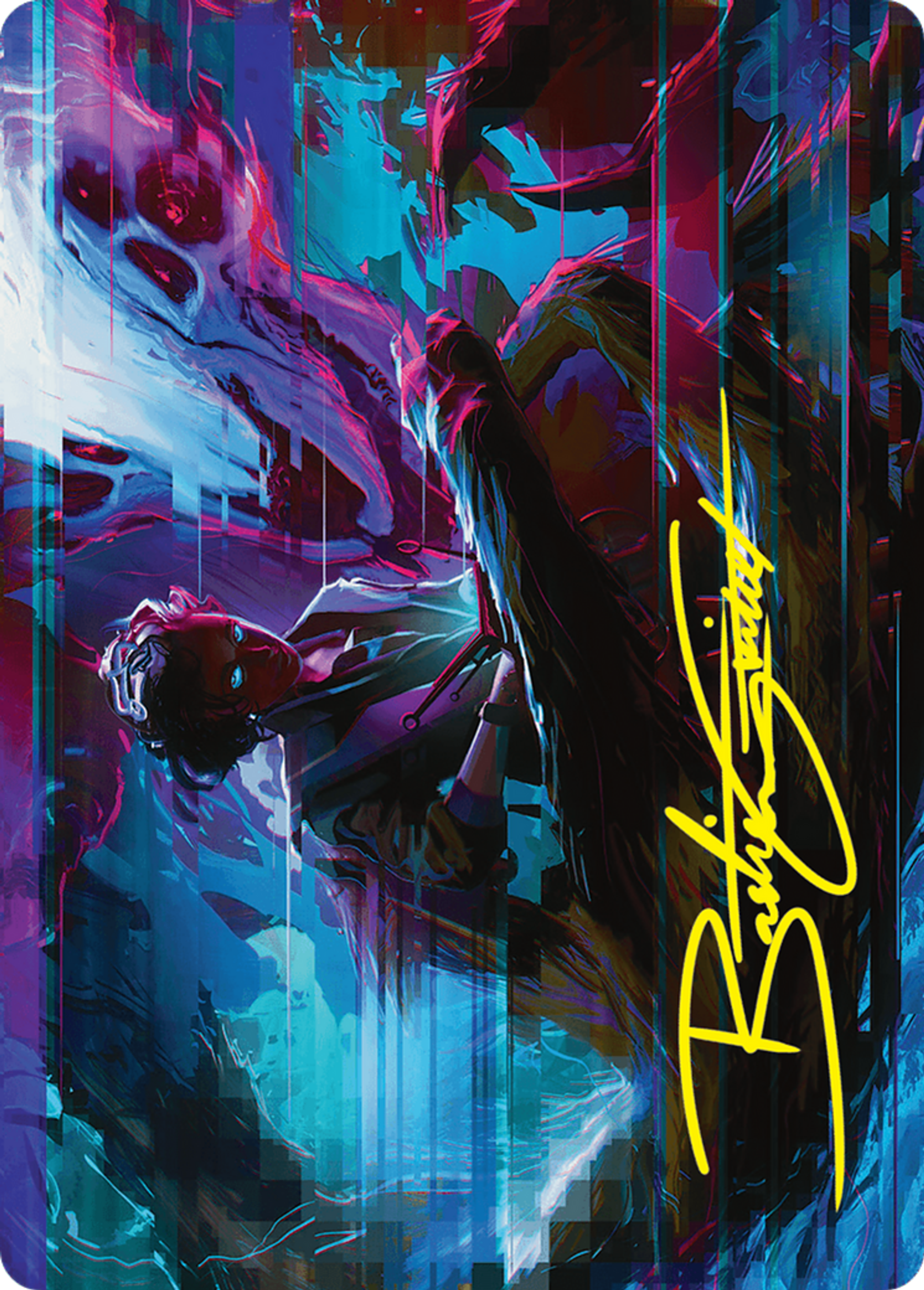 Demonic Counsel — Duskmourn: House of Horror Art Series — Magic: The Gathering