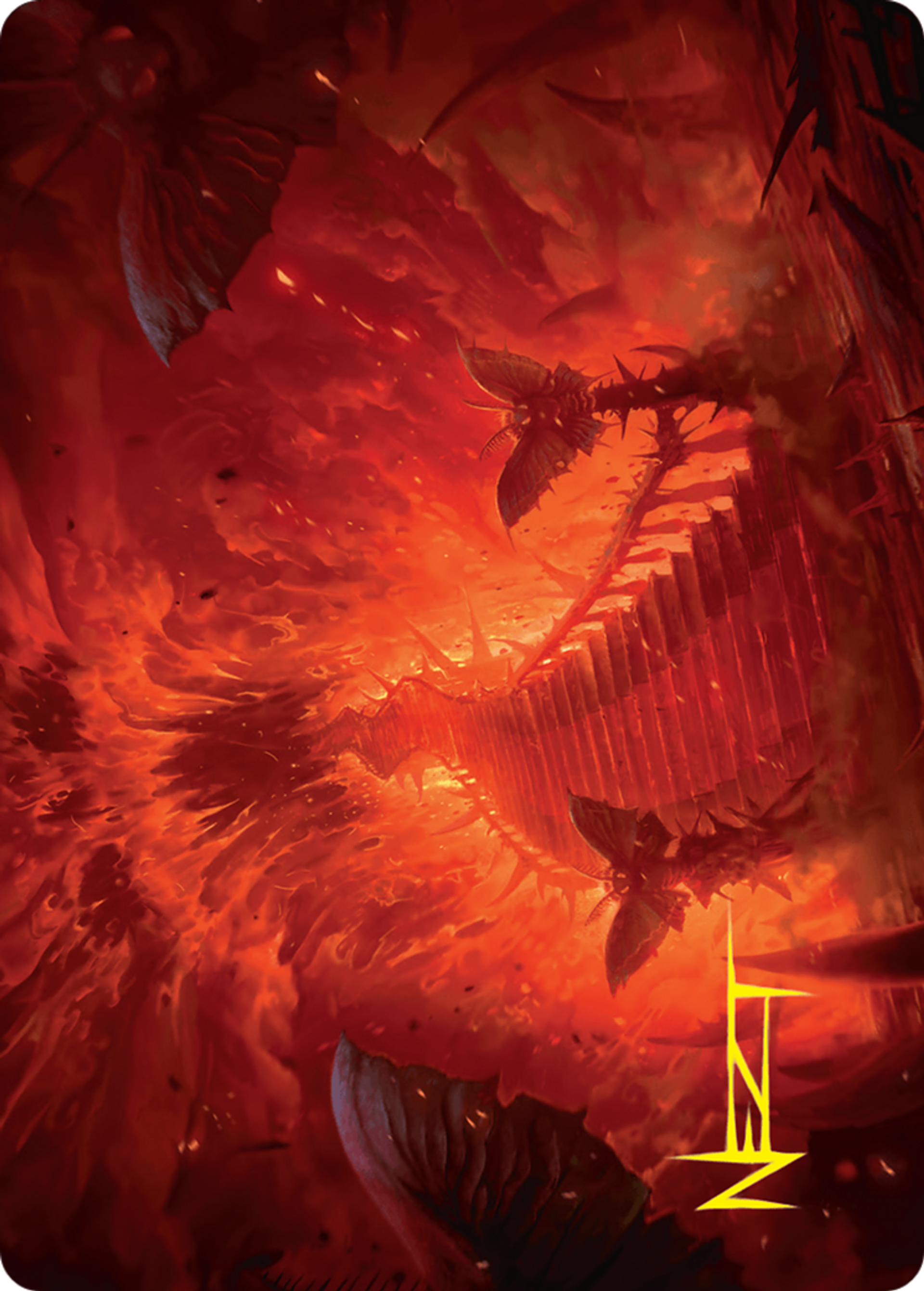 Mountain — Duskmourn: House of Horror Art Series — Magic: The Gathering