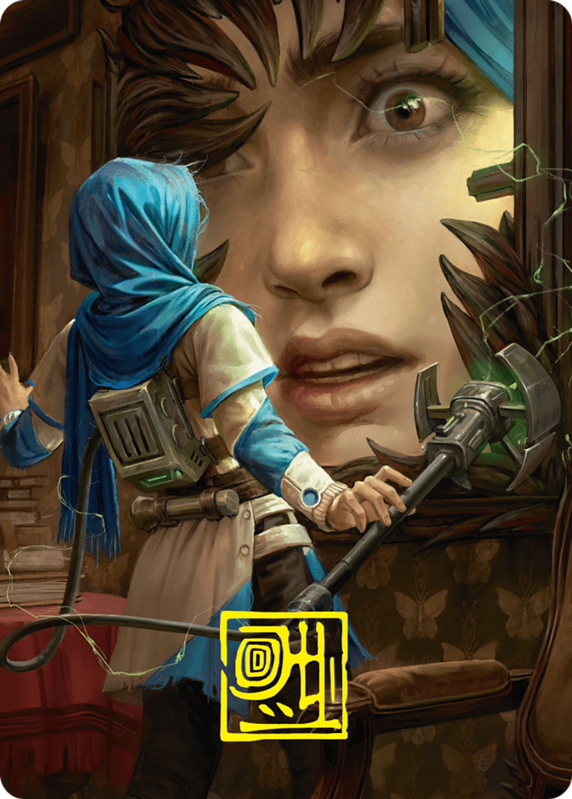 Reality Is Mine to Control — Duskmourn: House of Horror Art Series — Magic: The Gathering