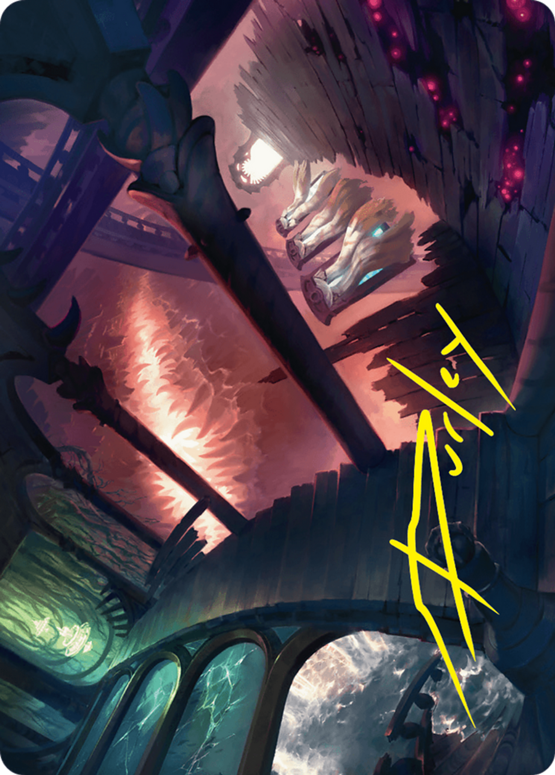 Terramorphic Expanse — Duskmourn: House of Horror Art Series — Magic: The Gathering