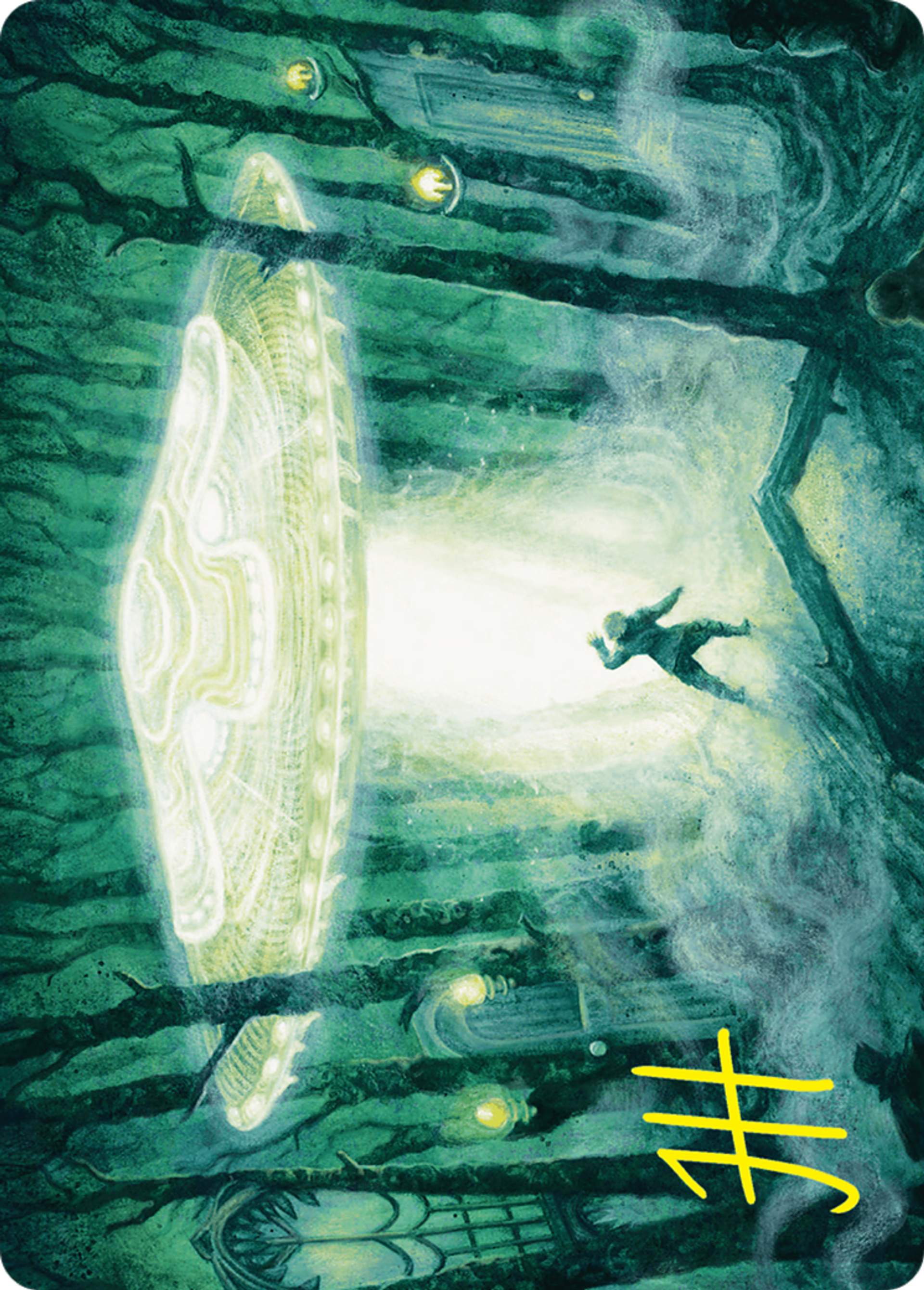 Unidentified Hovership — Duskmourn: House of Horror Art Series — Magic: The Gathering