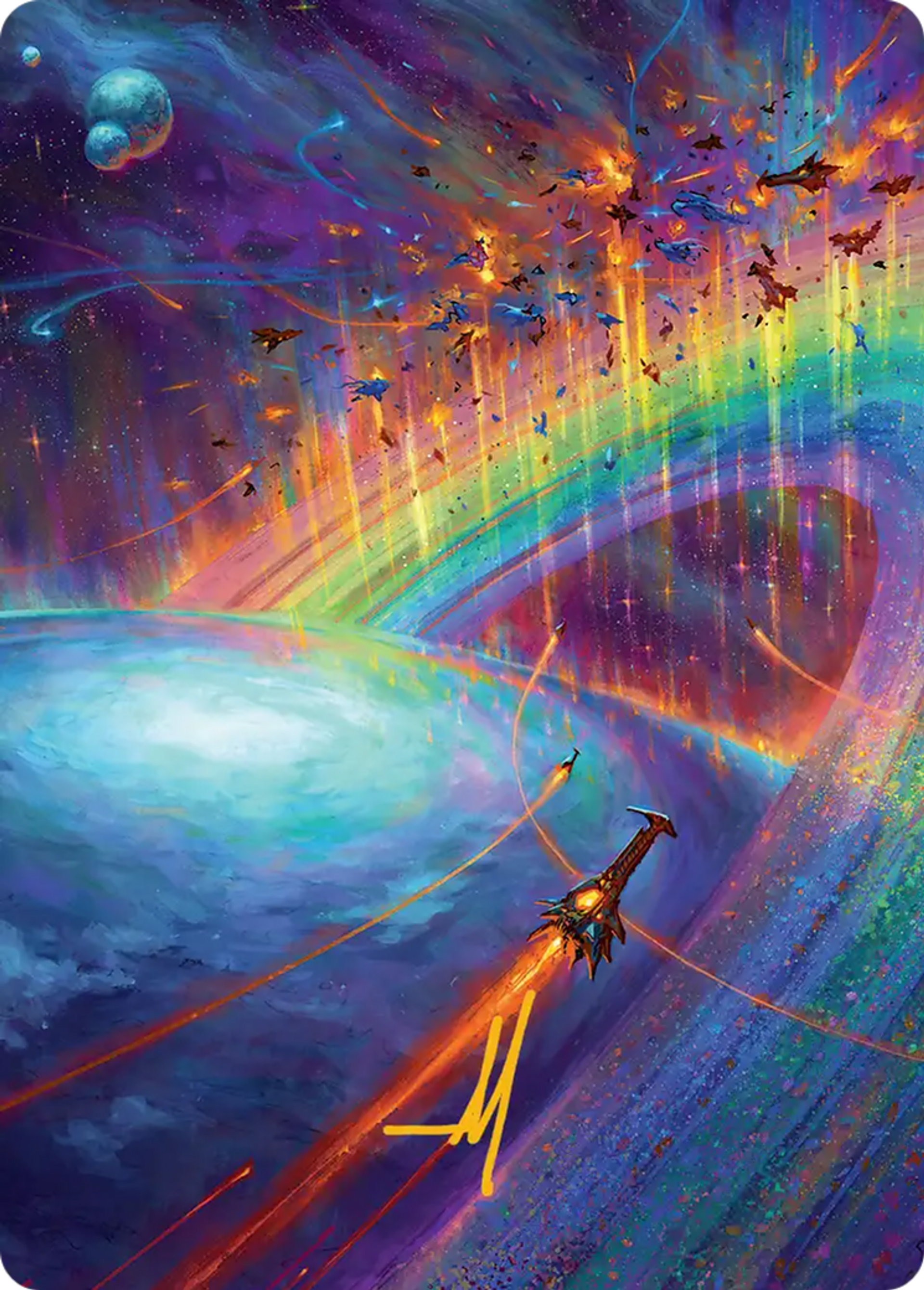 Cascading Cataracts — Edge of Eternities Art Series — Magic: The Gathering