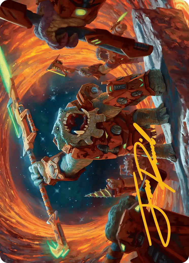 Frontline War-Rager — Edge of Eternities Art Series — Magic: The Gathering
