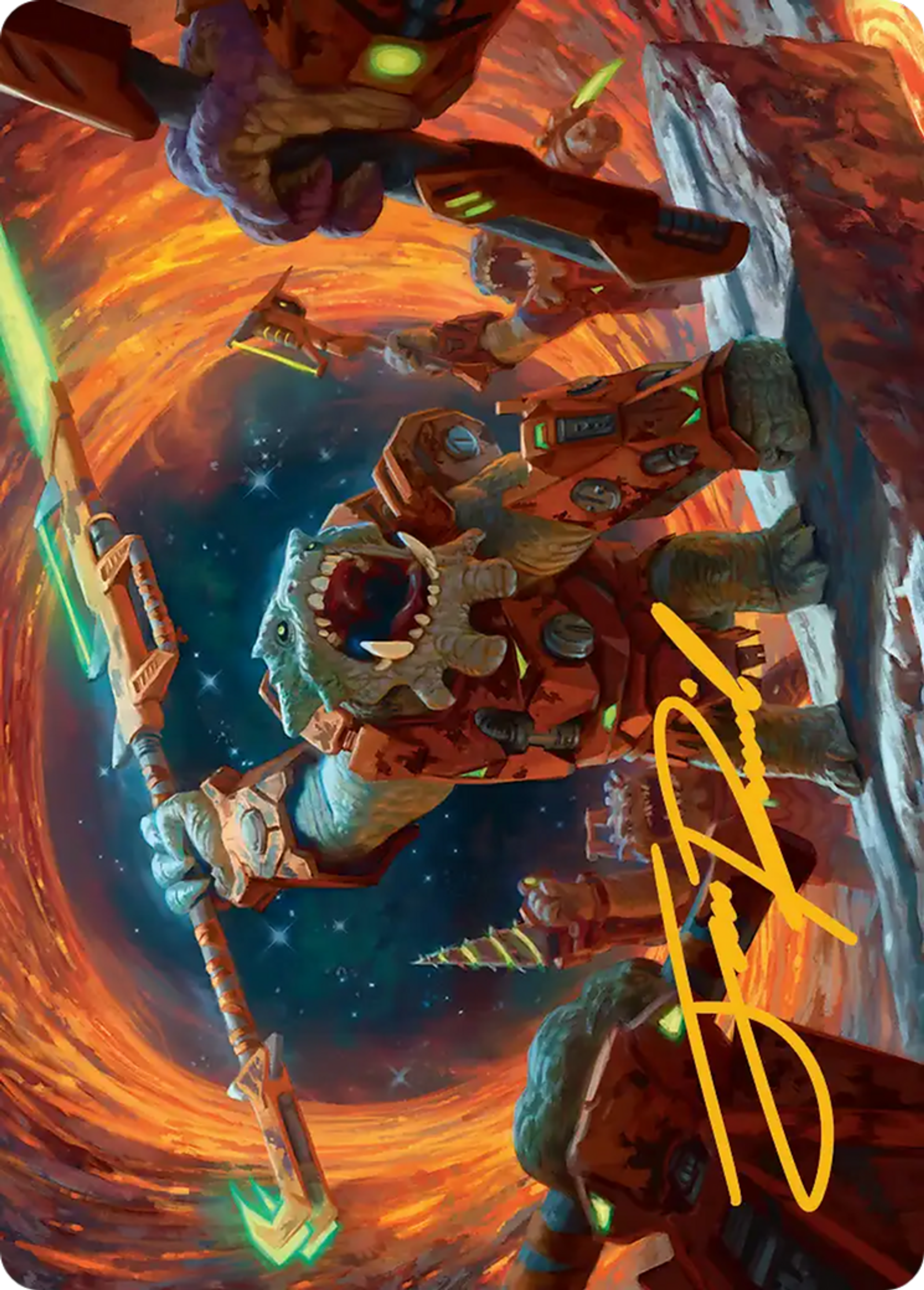 Frontline War-Rager — Edge of Eternities Art Series — Magic: The Gathering