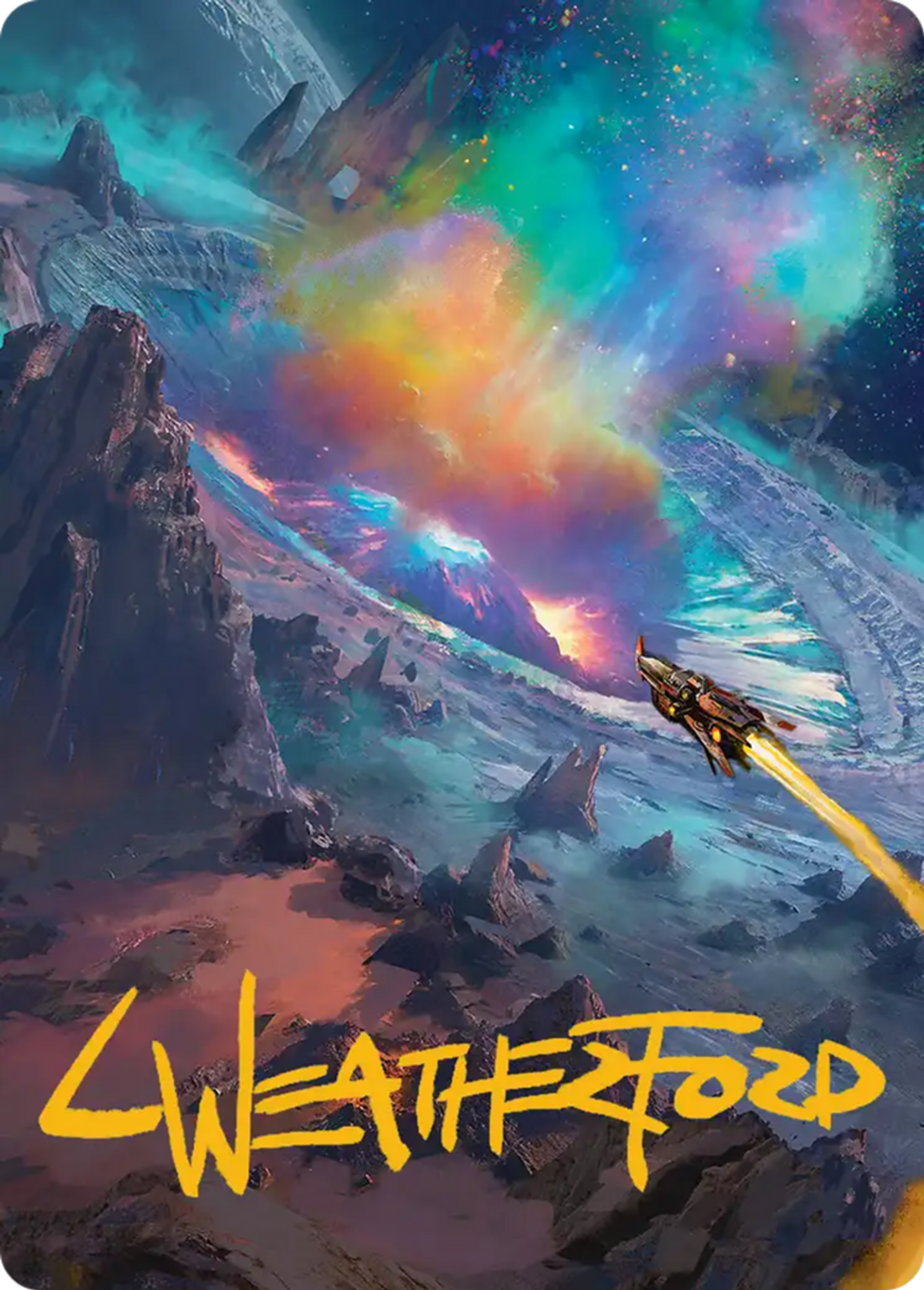 Meteor Crater — Edge of Eternities Art Series — Magic: The Gathering