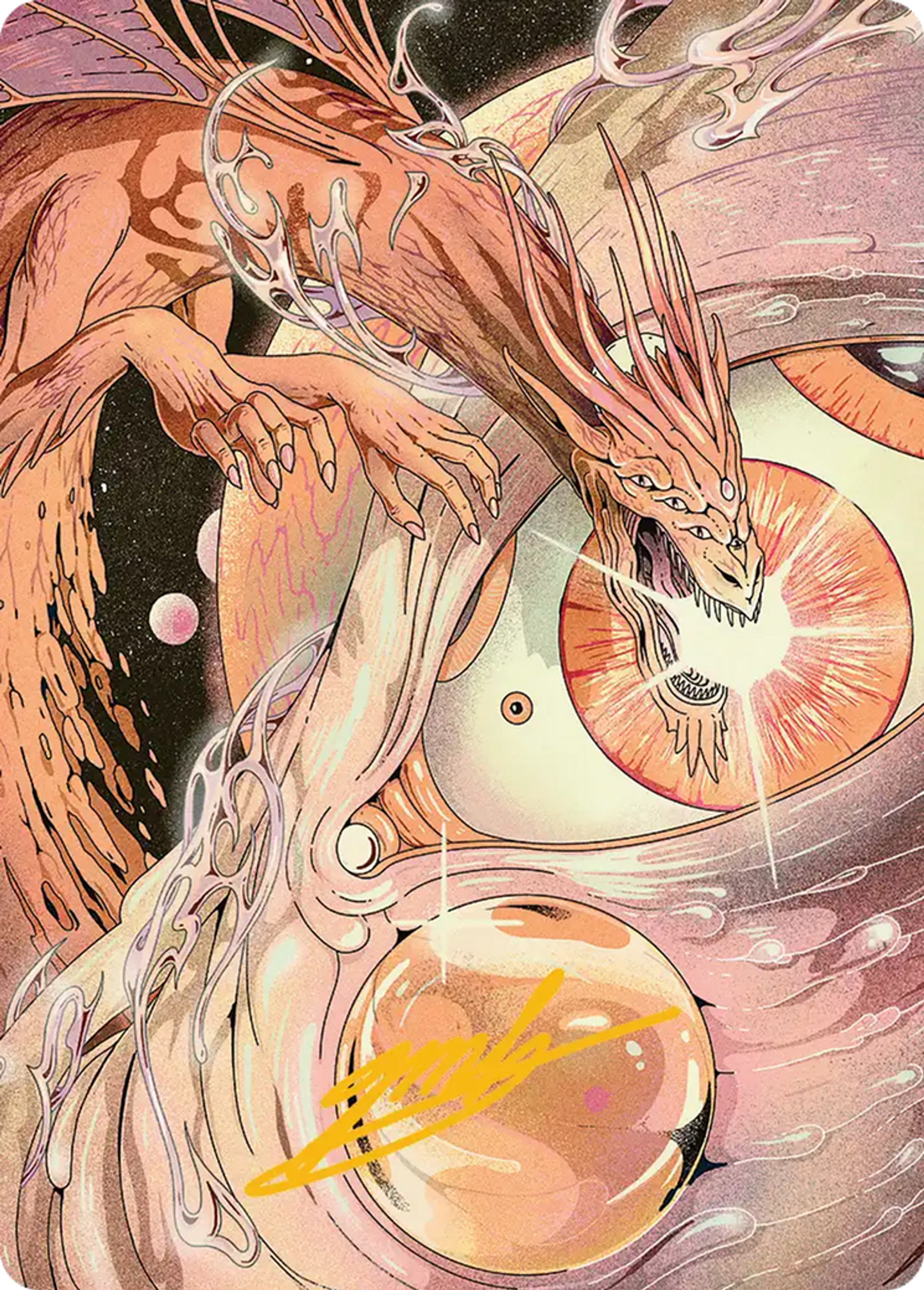 Nova Hellkite — Edge of Eternities Art Series — Magic: The Gathering