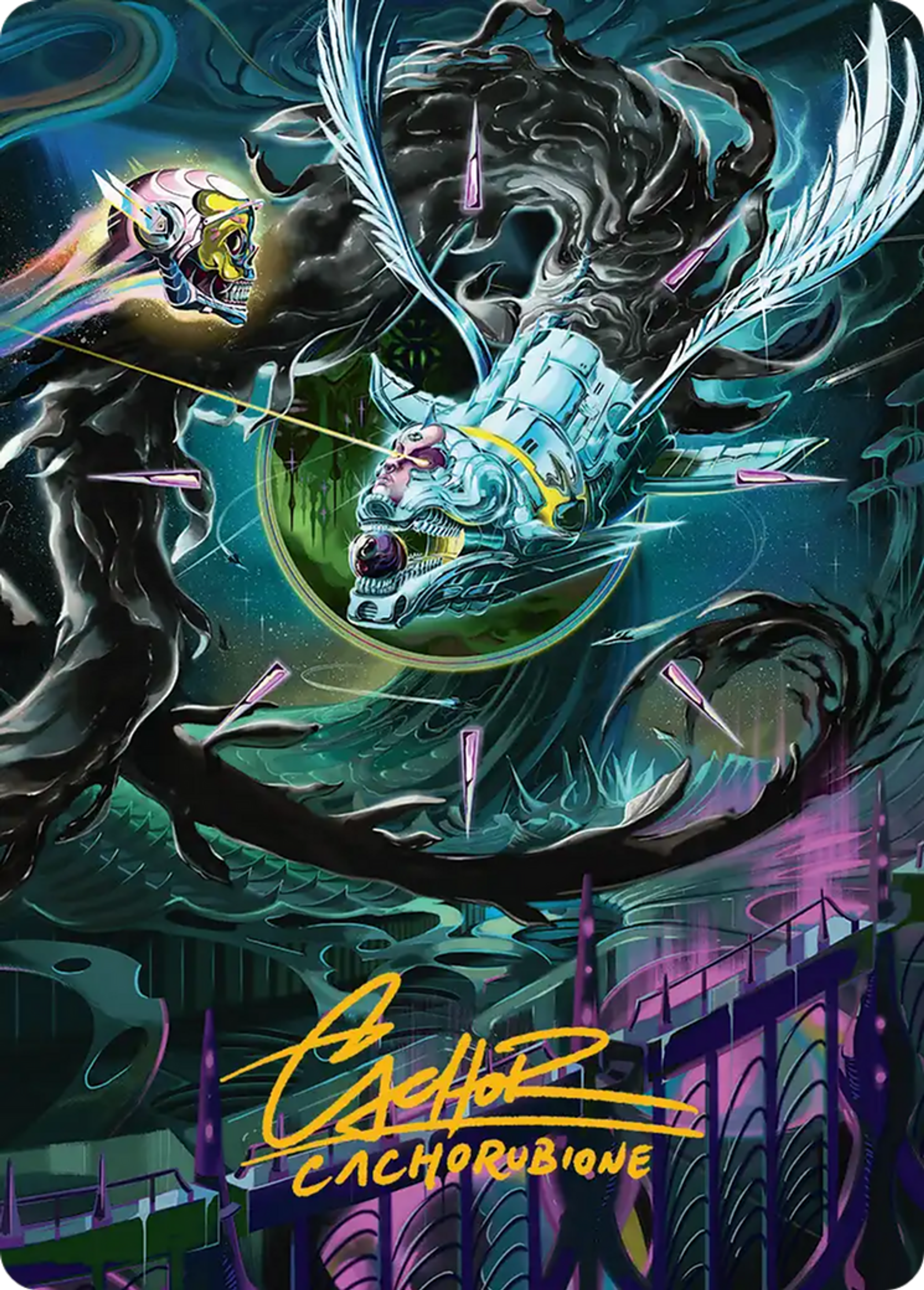 Quantum Riddler — Edge of Eternities Art Series — Magic: The Gathering