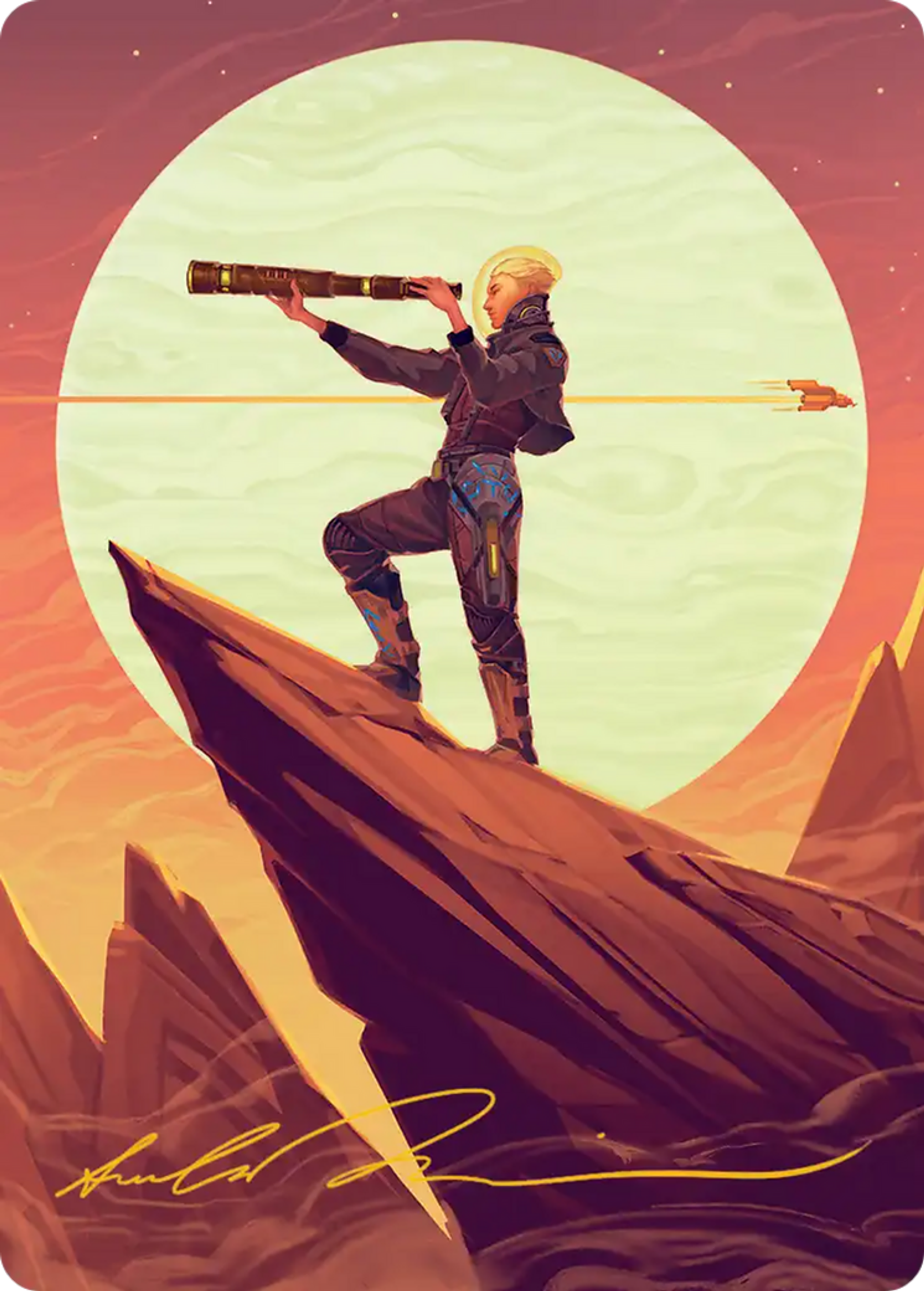 Sami, Wildcat Captain — Edge of Eternities Art Series — Magic: The Gathering
