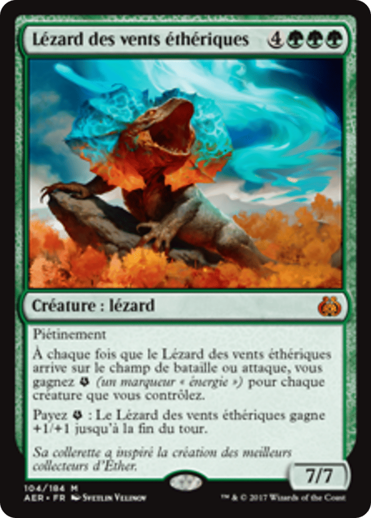 Lézard des vents éthériques — Aether Revolt — Magic: The Gathering