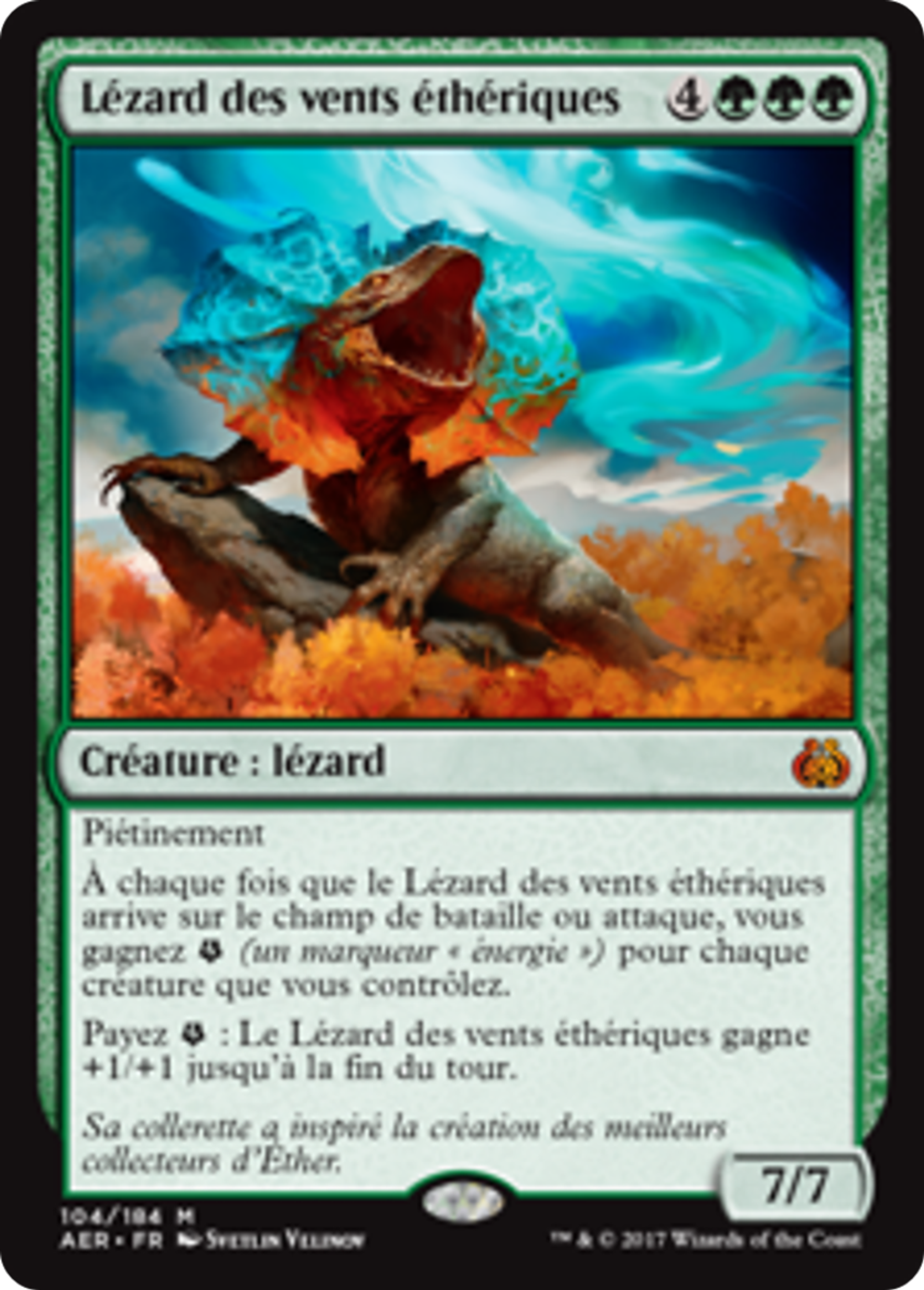 Lézard des vents éthériques — Aether Revolt — Magic: The Gathering