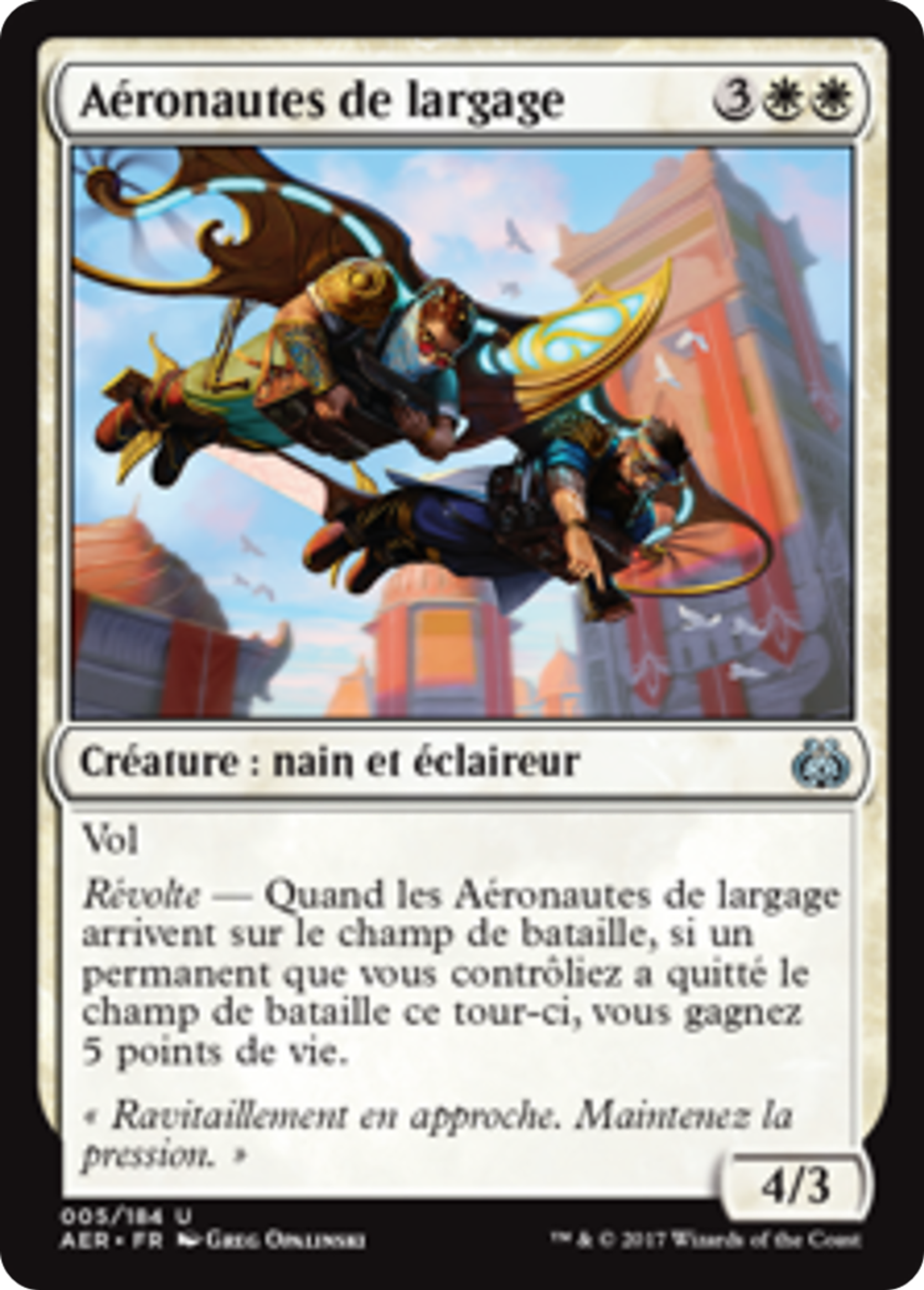 Aéronautes de largage — Aether Revolt — Magic: The Gathering