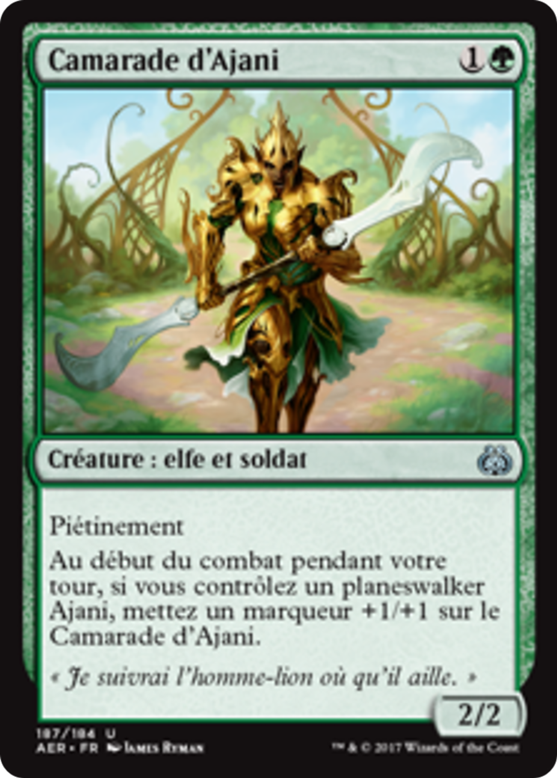 Camarade d'Ajani — Aether Revolt — Magic: The Gathering