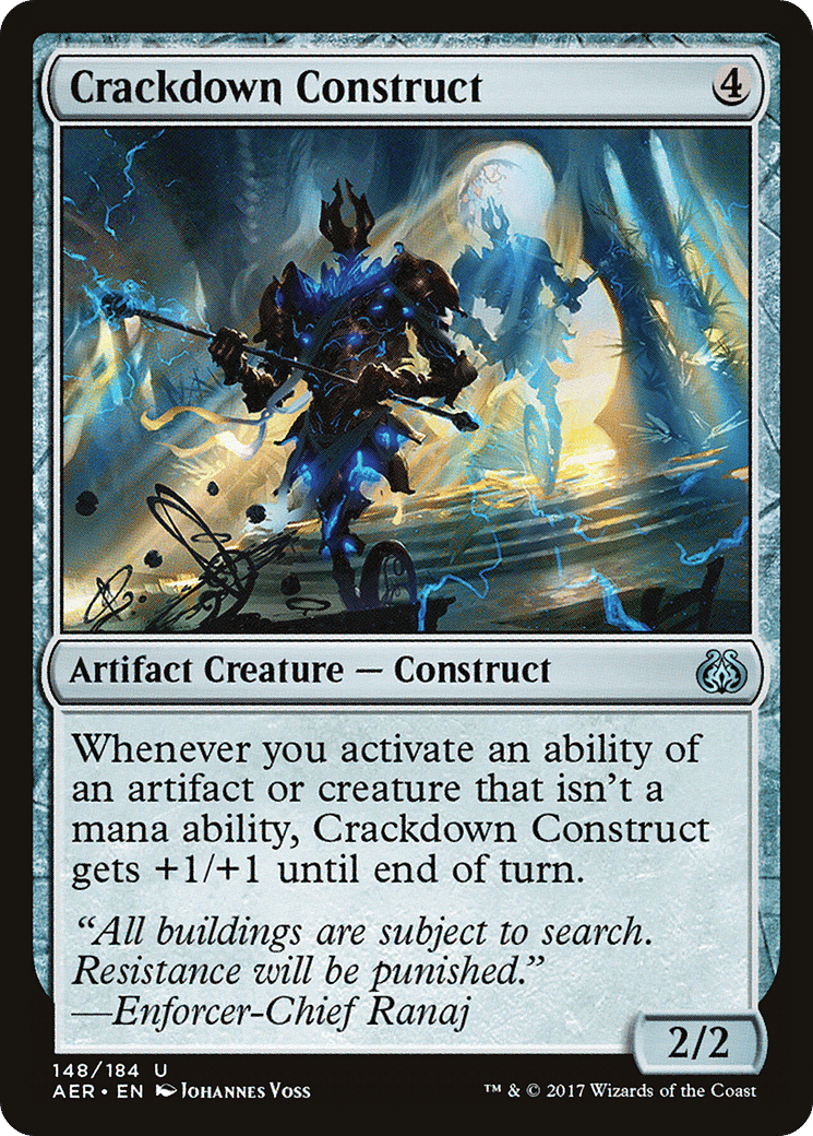 Crackdown Construct — Aether Revolt — Magic: The Gathering