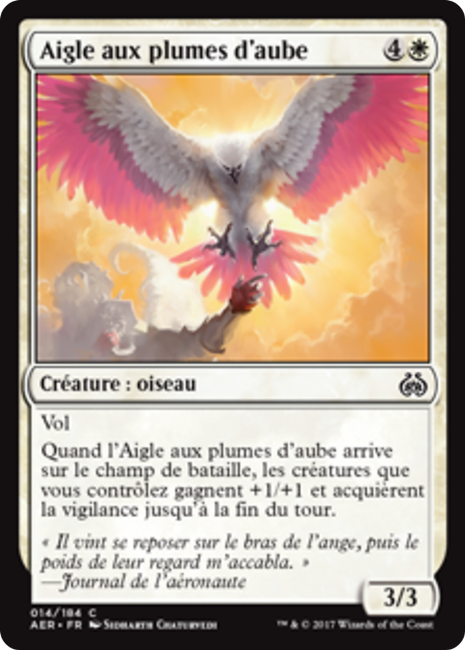 Aigle aux plumes d'aube — Aether Revolt — Magic: The Gathering