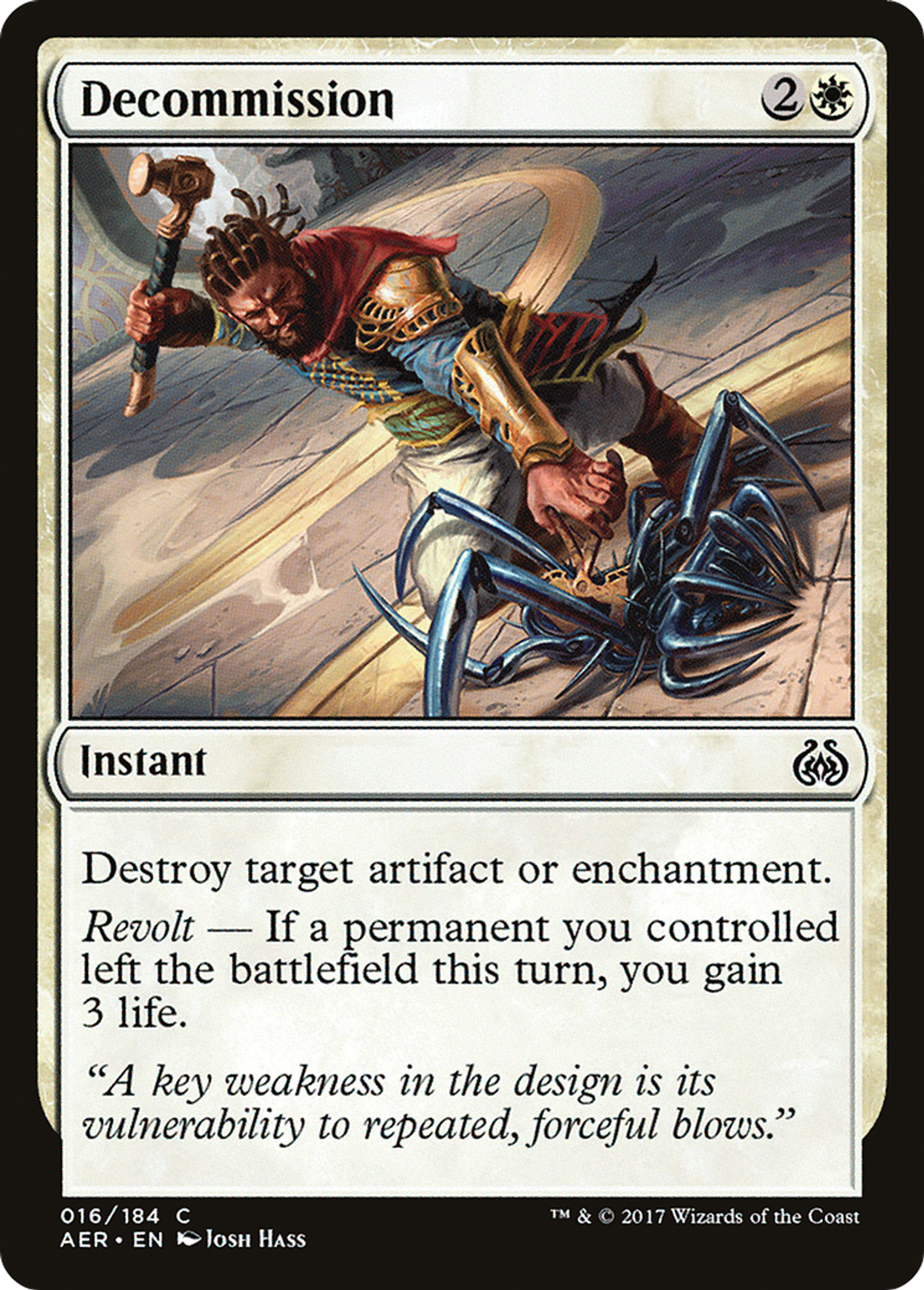 Decommission — Aether Revolt — Magic: The Gathering