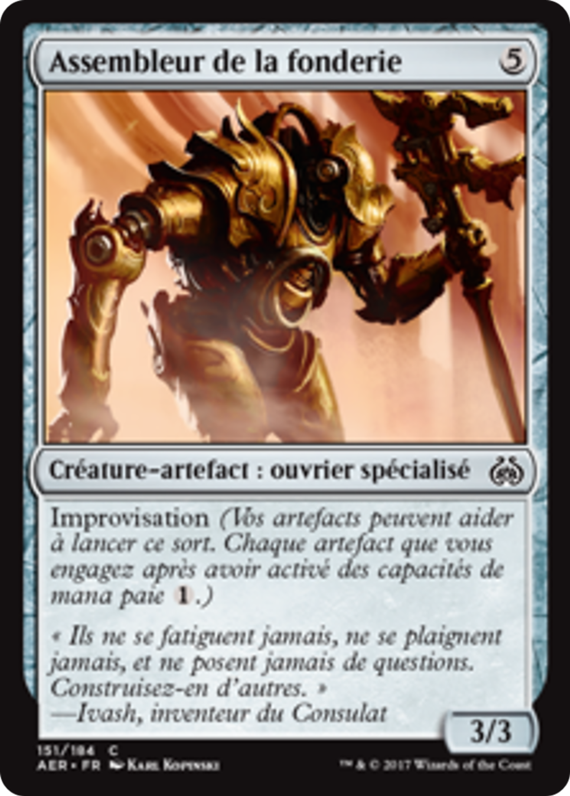 Assembleur de la fonderie — Aether Revolt — Magic: The Gathering