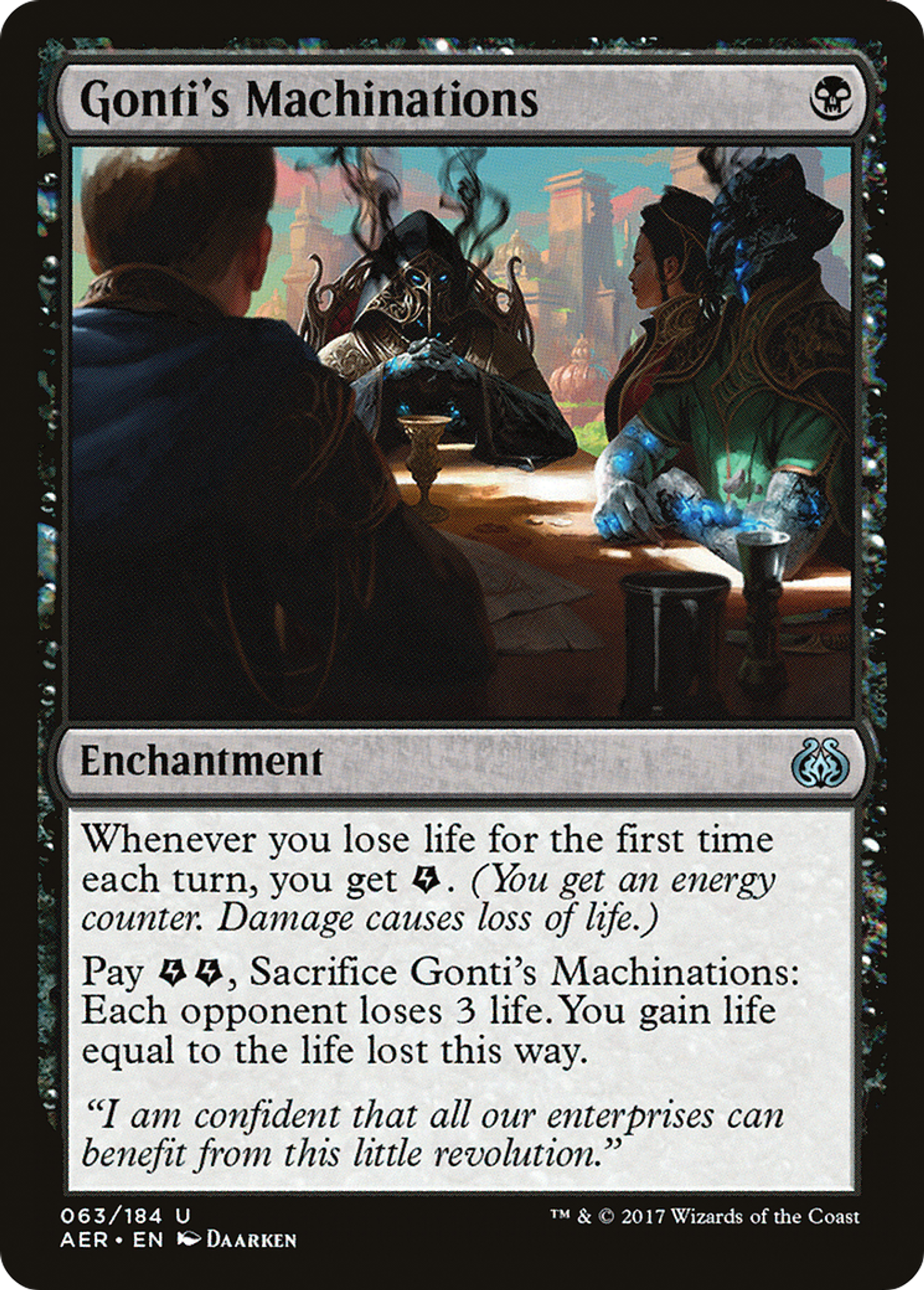Gonti's Machinations — Aether Revolt — Magic: The Gathering