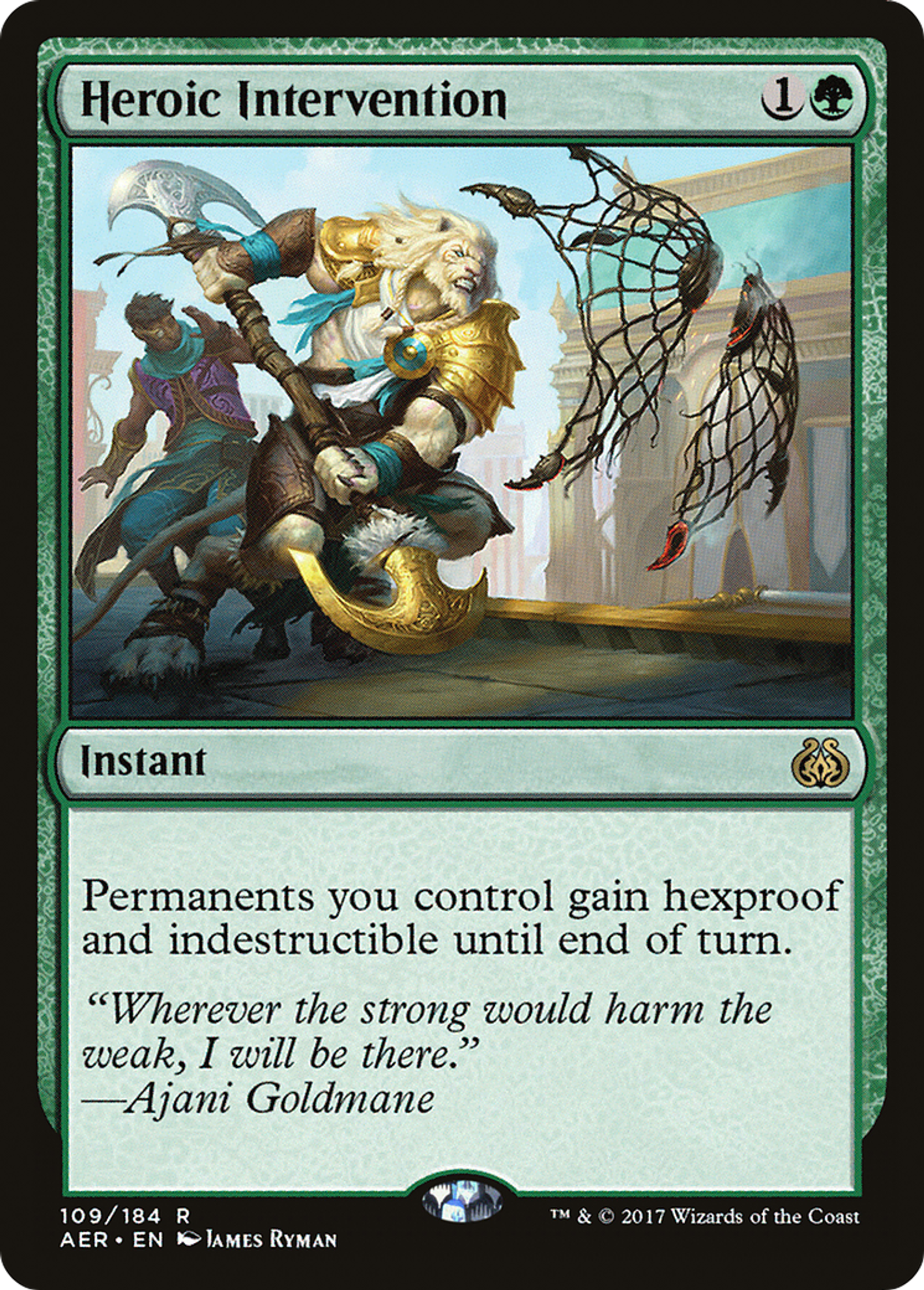 Intervention héroïque — Aether Revolt — Magic: The Gathering