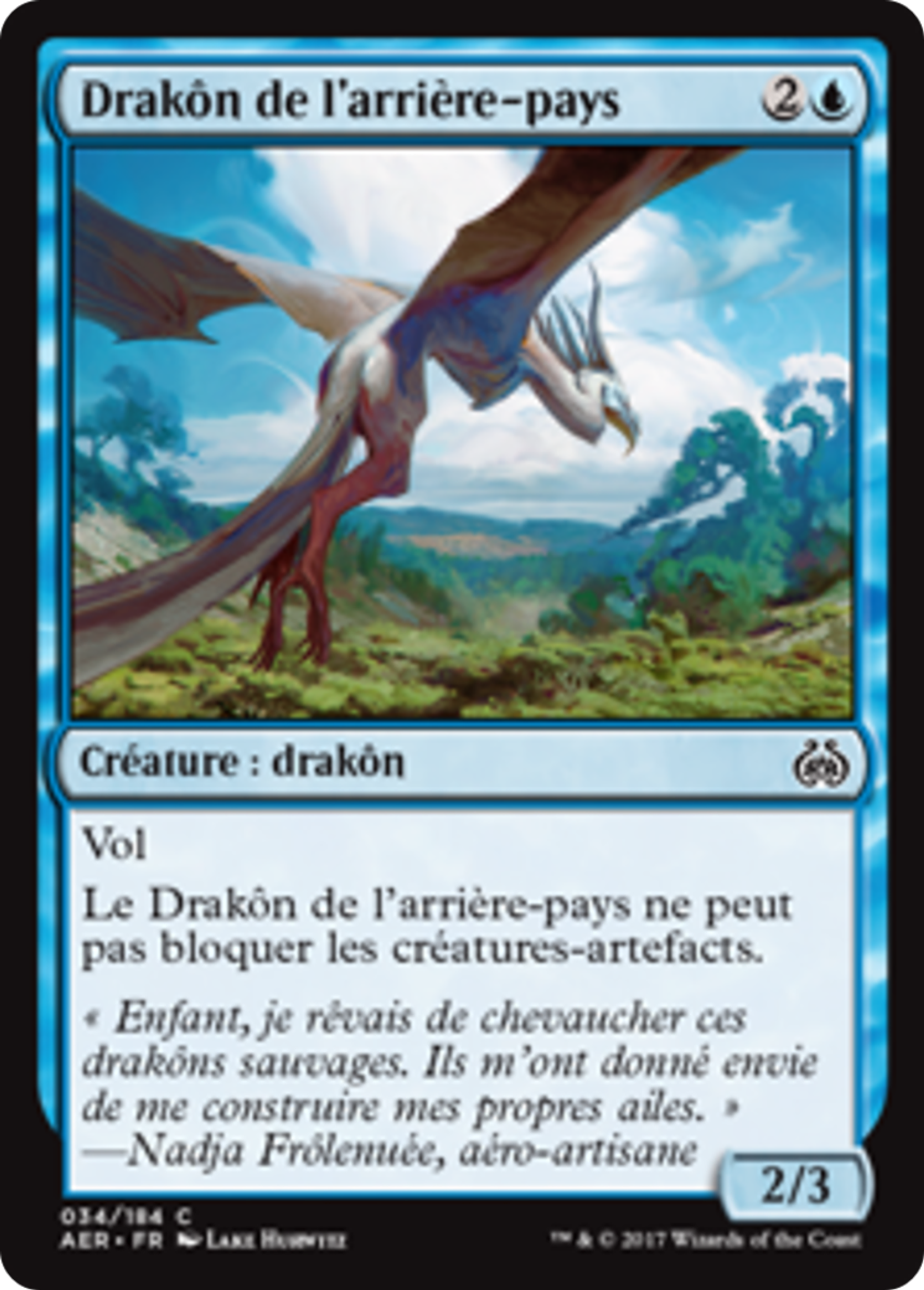 Drakôn de l'arrière-pays — Aether Revolt — Magic: The Gathering