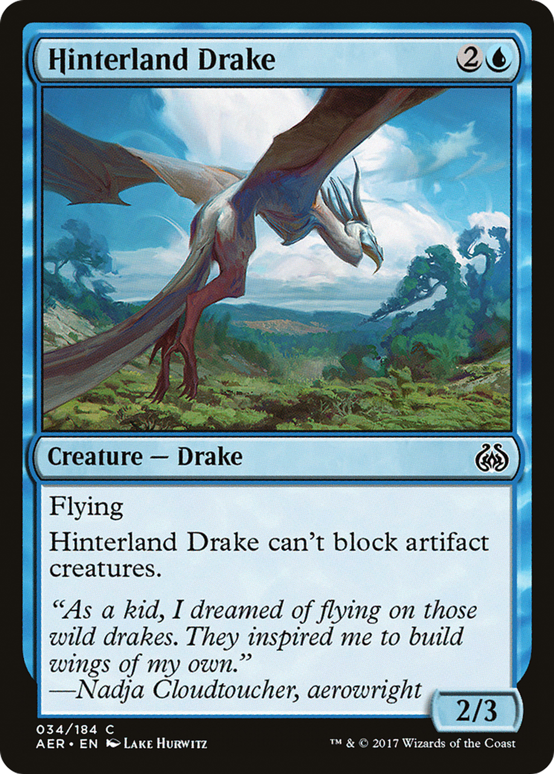 Drakôn de l'arrière-pays — Aether Revolt — Magic: The Gathering
