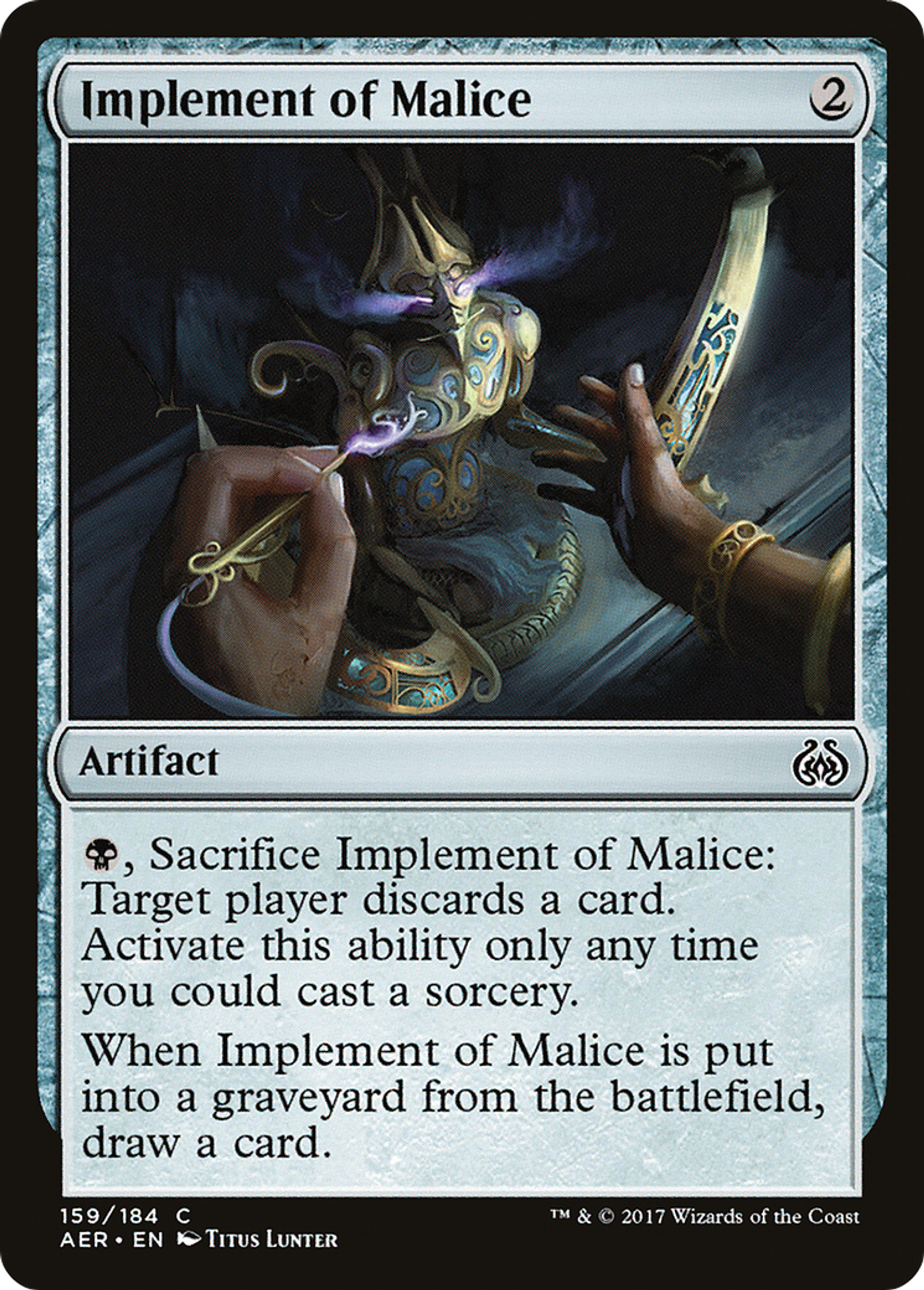 Implement of Malice — Aether Revolt — Magic: The Gathering
