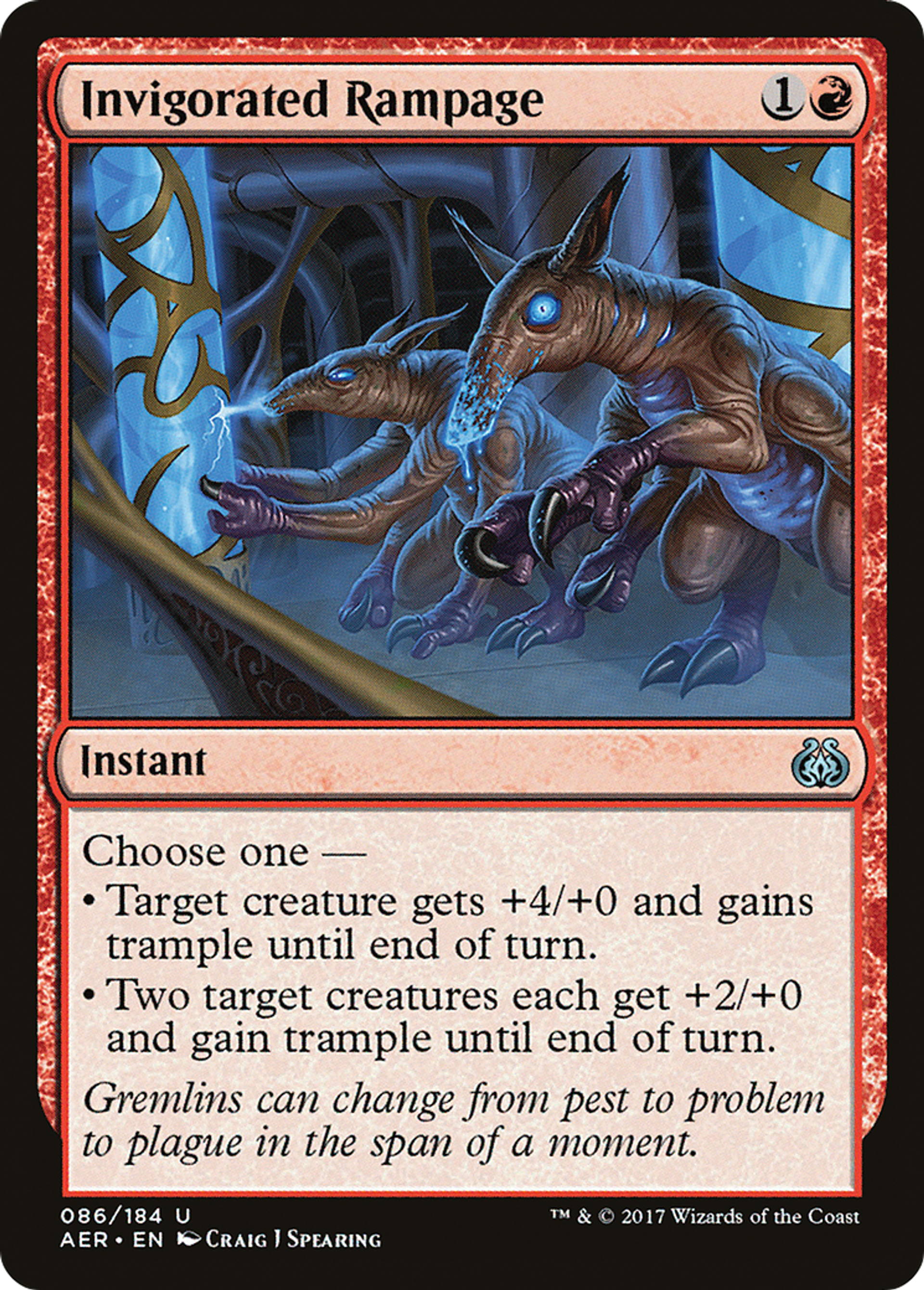 Invigorated Rampage — Aether Revolt — Magic: The Gathering