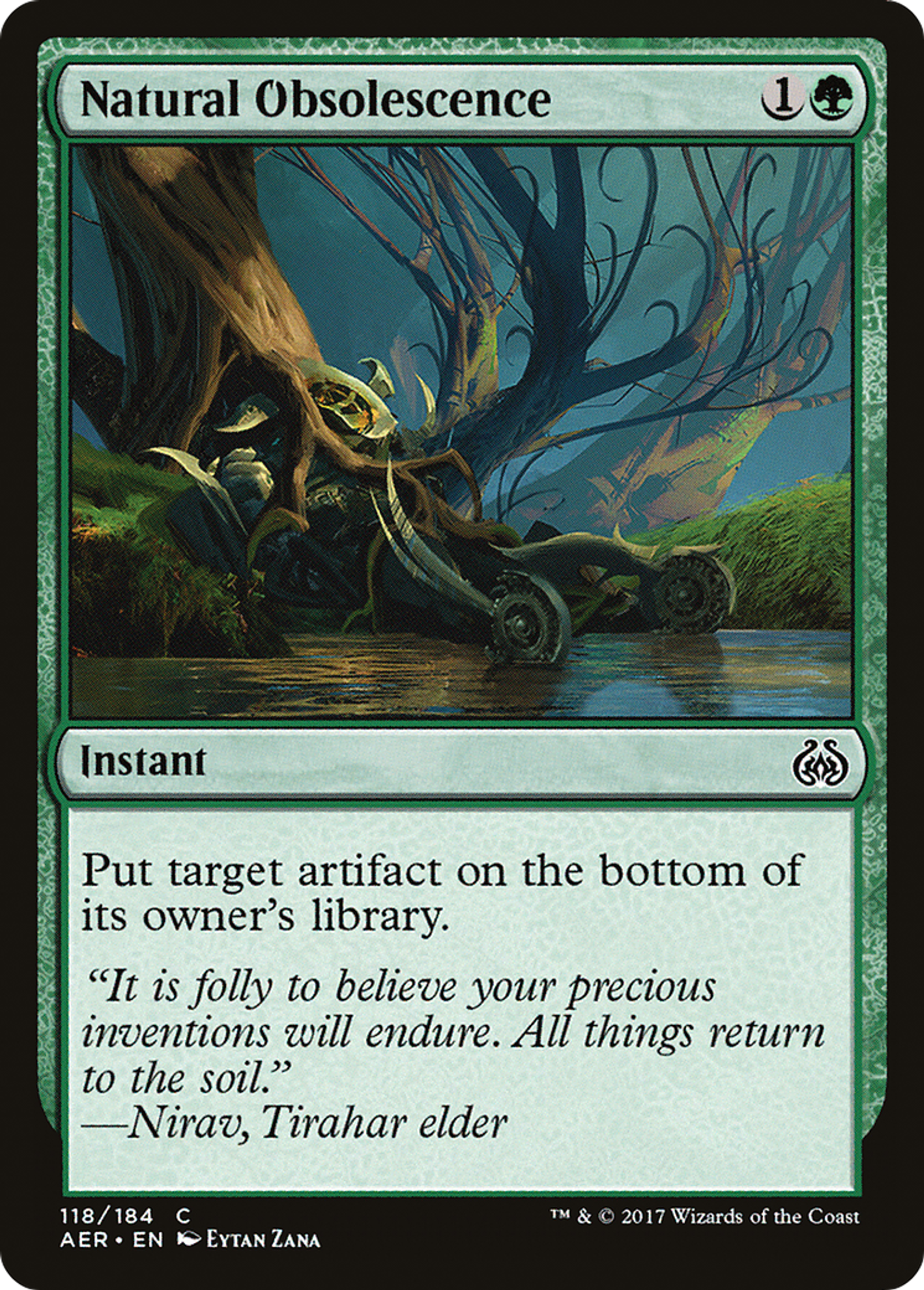 Natural Obsolescence — Aether Revolt — Magic: The Gathering