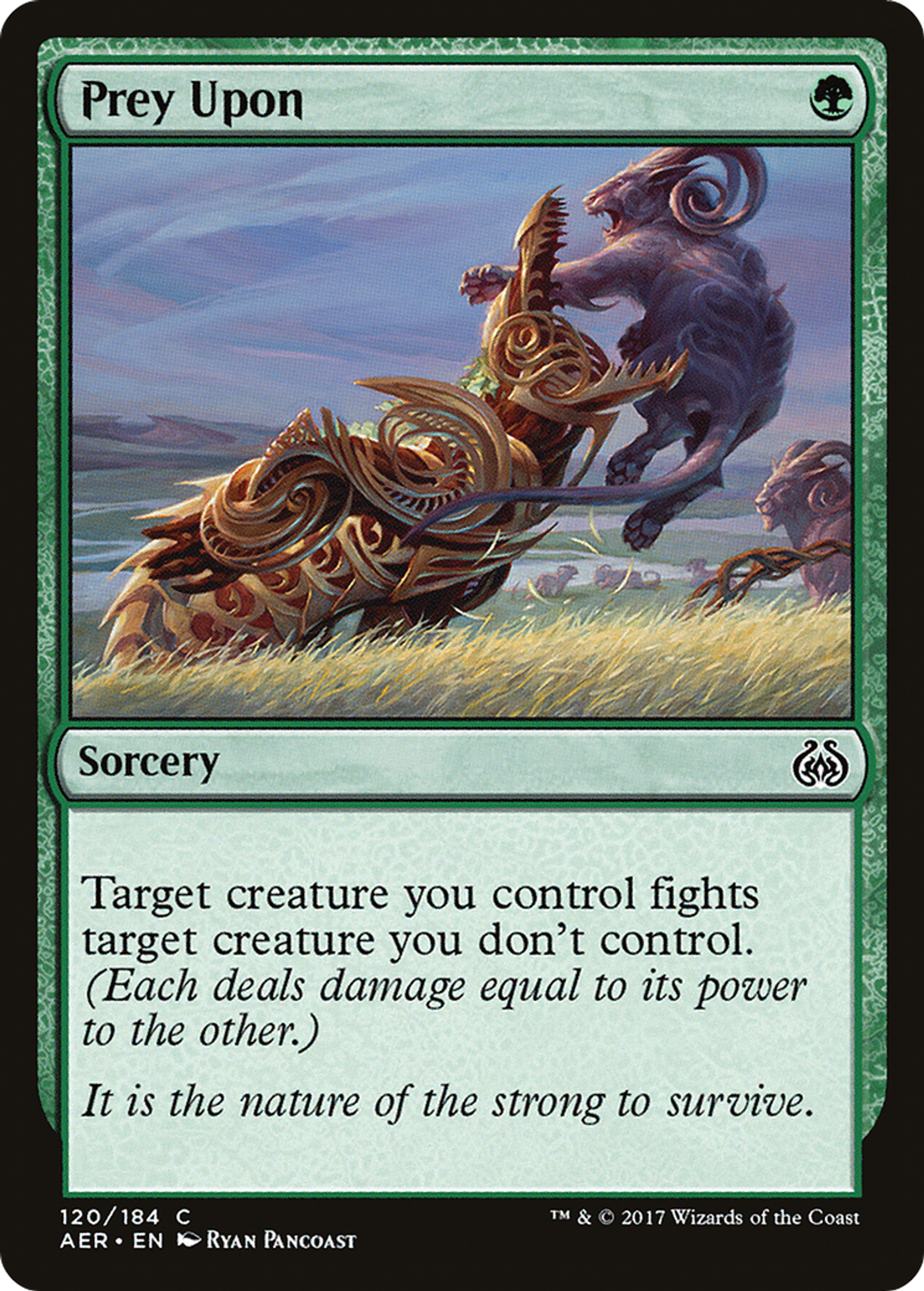 Prey Upon — Aether Revolt — Magic: The Gathering