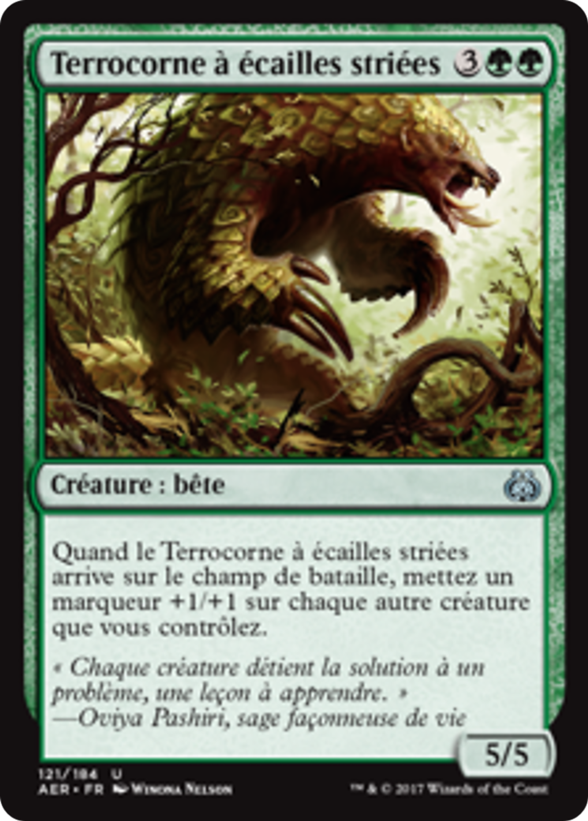 Terrocorne à écailles striées — Aether Revolt — Magic: The Gathering