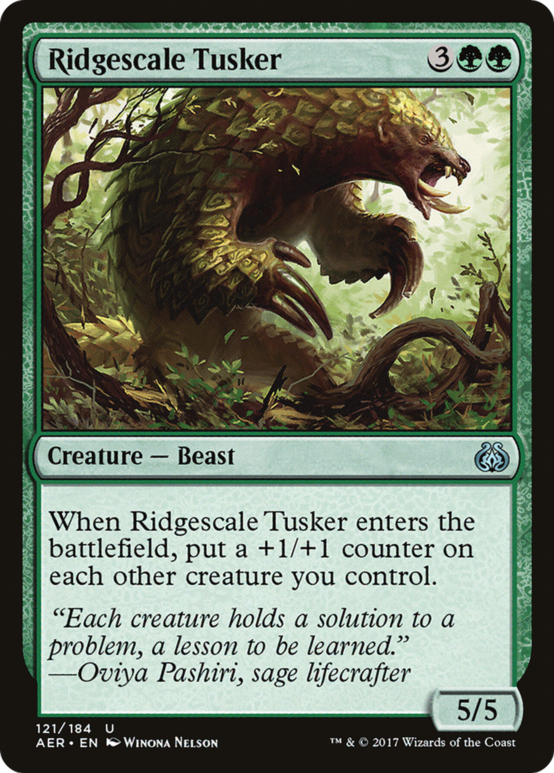 Ridgescale Tusker — Aether Revolt — Magic: The Gathering