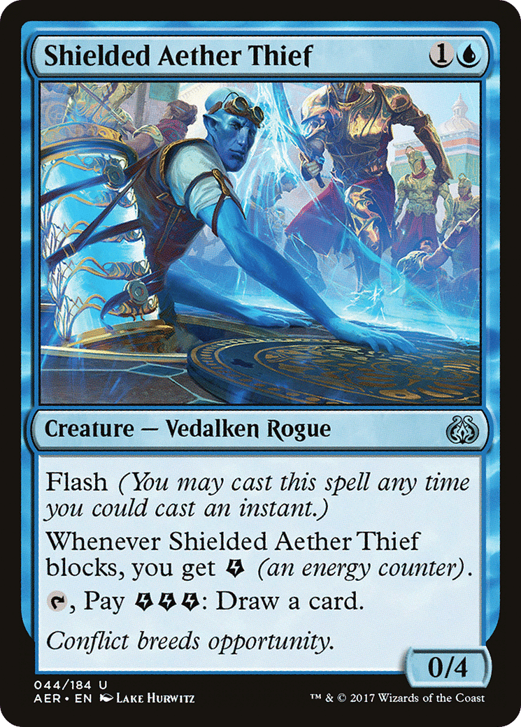 Shielded Aether Thief — Aether Revolt — Magic: The Gathering