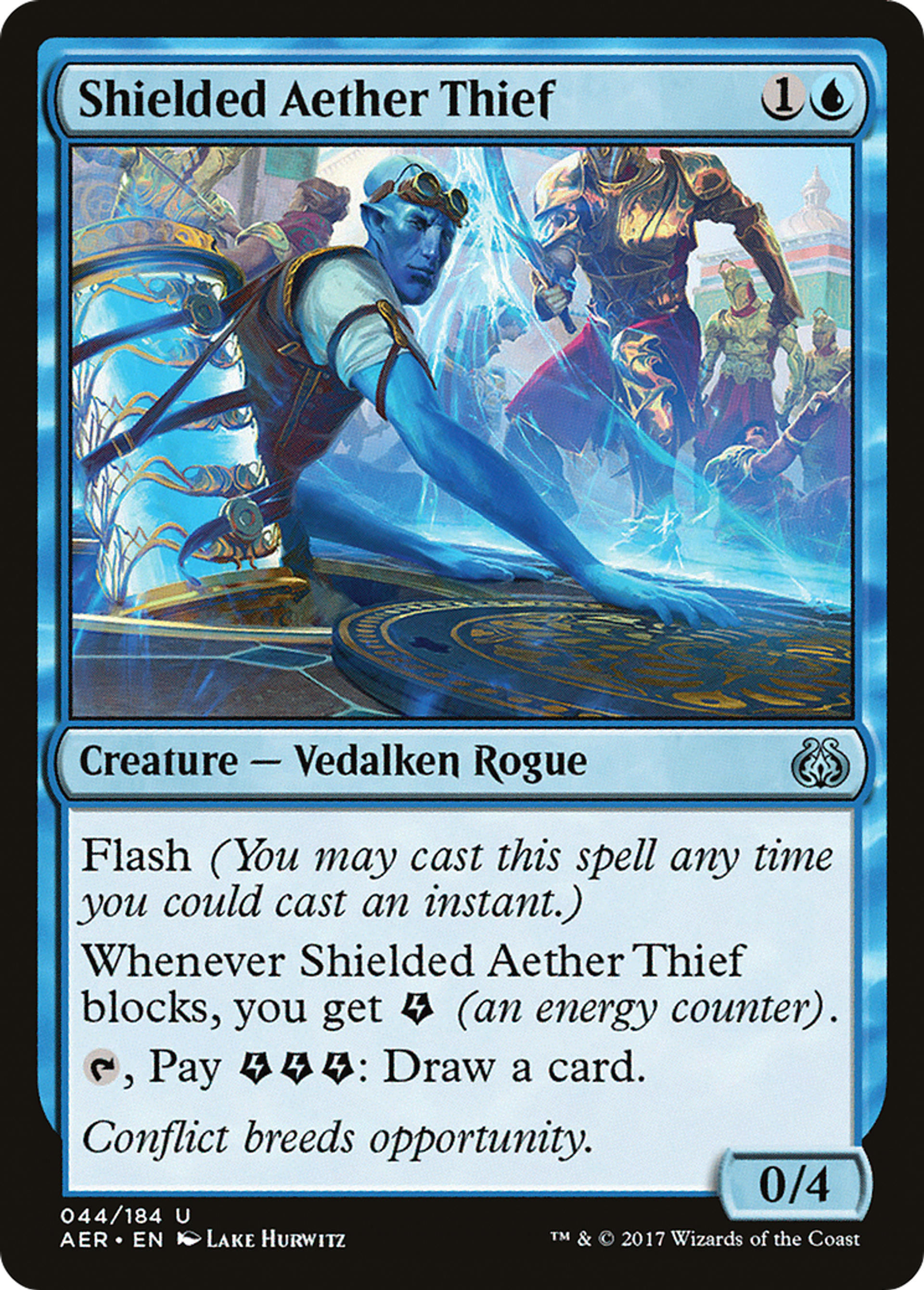 Shielded Aether Thief — Aether Revolt — Magic: The Gathering