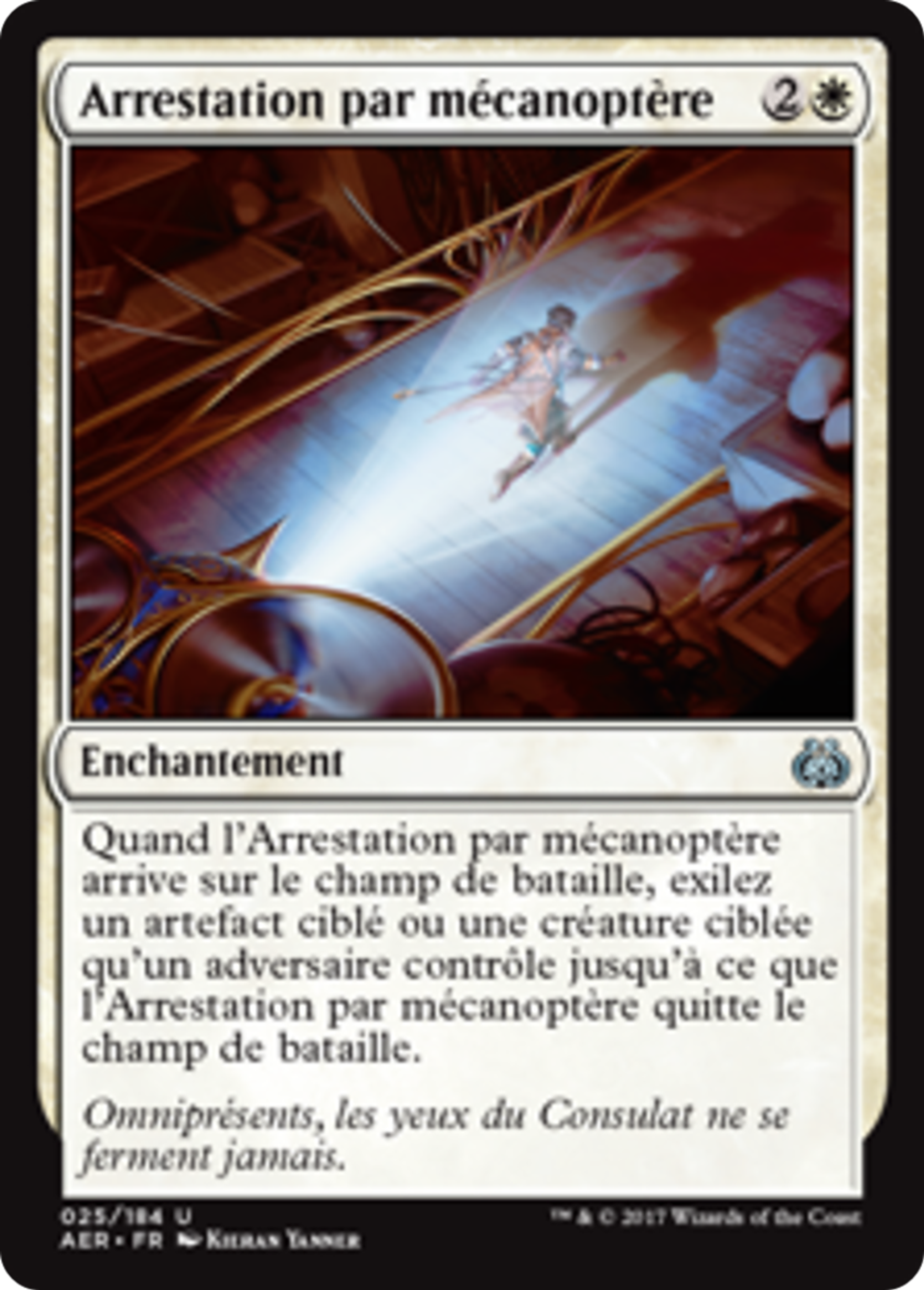 Arrestation par mécanoptère — Aether Revolt — Magic: The Gathering