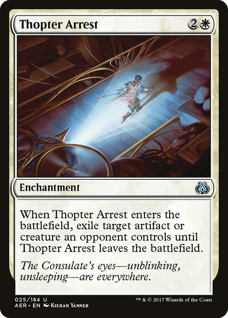 Arrestation par mécanoptère — Aether Revolt — Magic: The Gathering