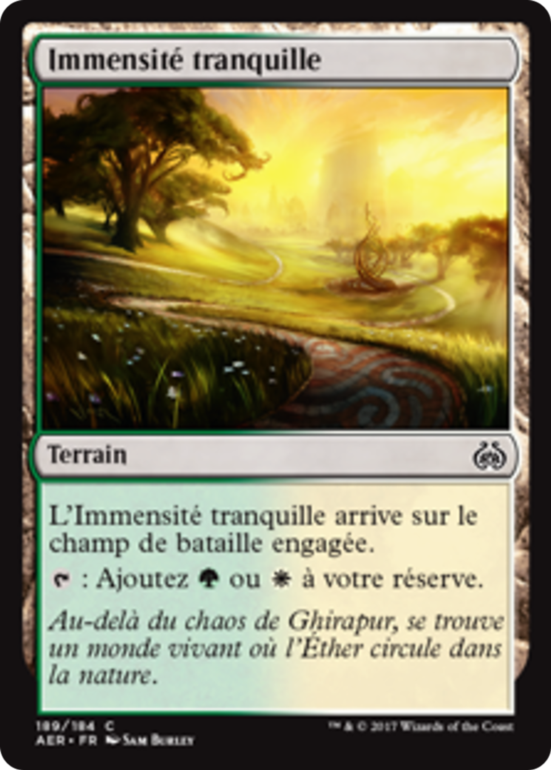 Immensité tranquille — Aether Revolt — Magic: The Gathering